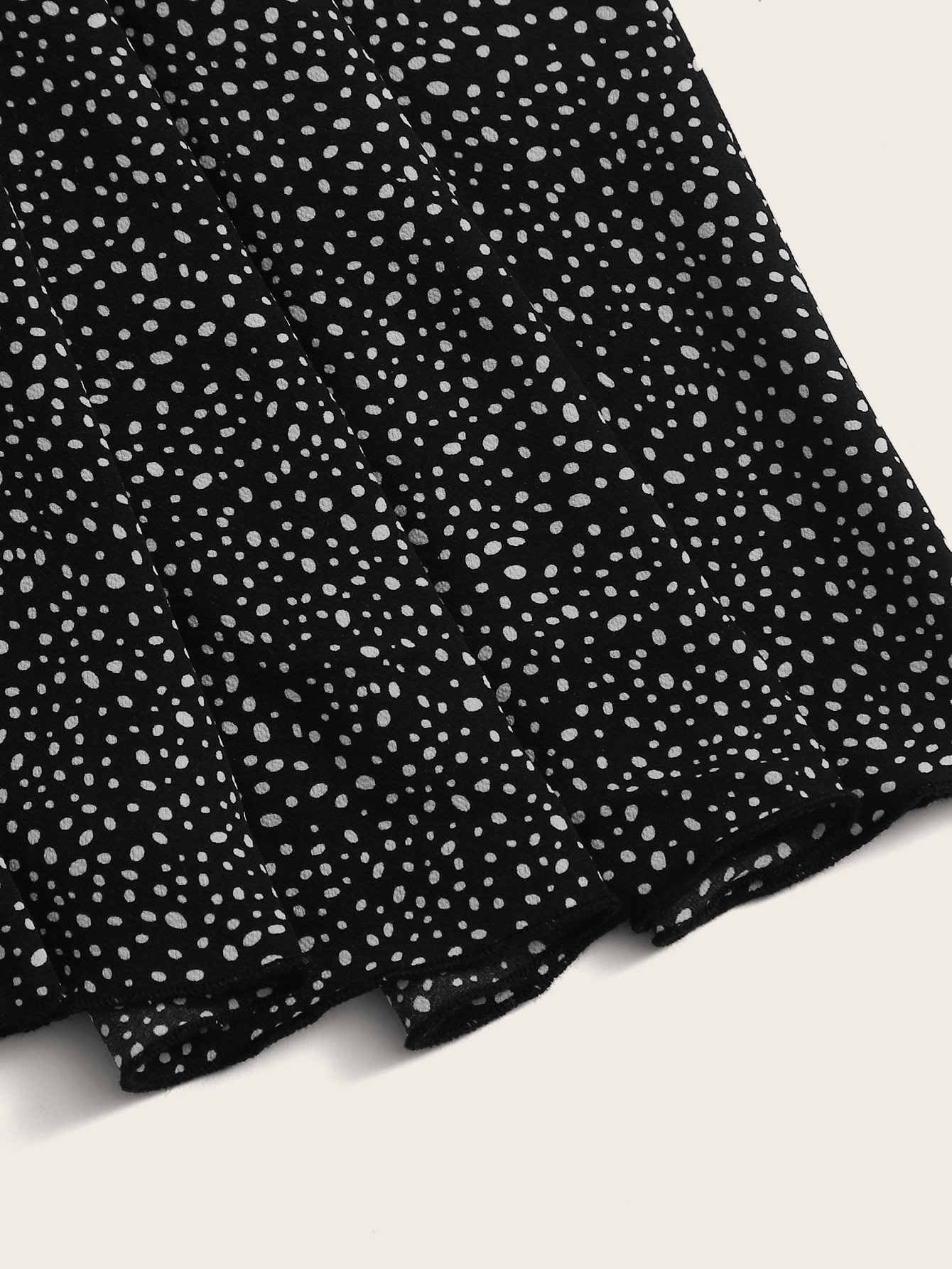 Dalmatian Print Flared Skirt