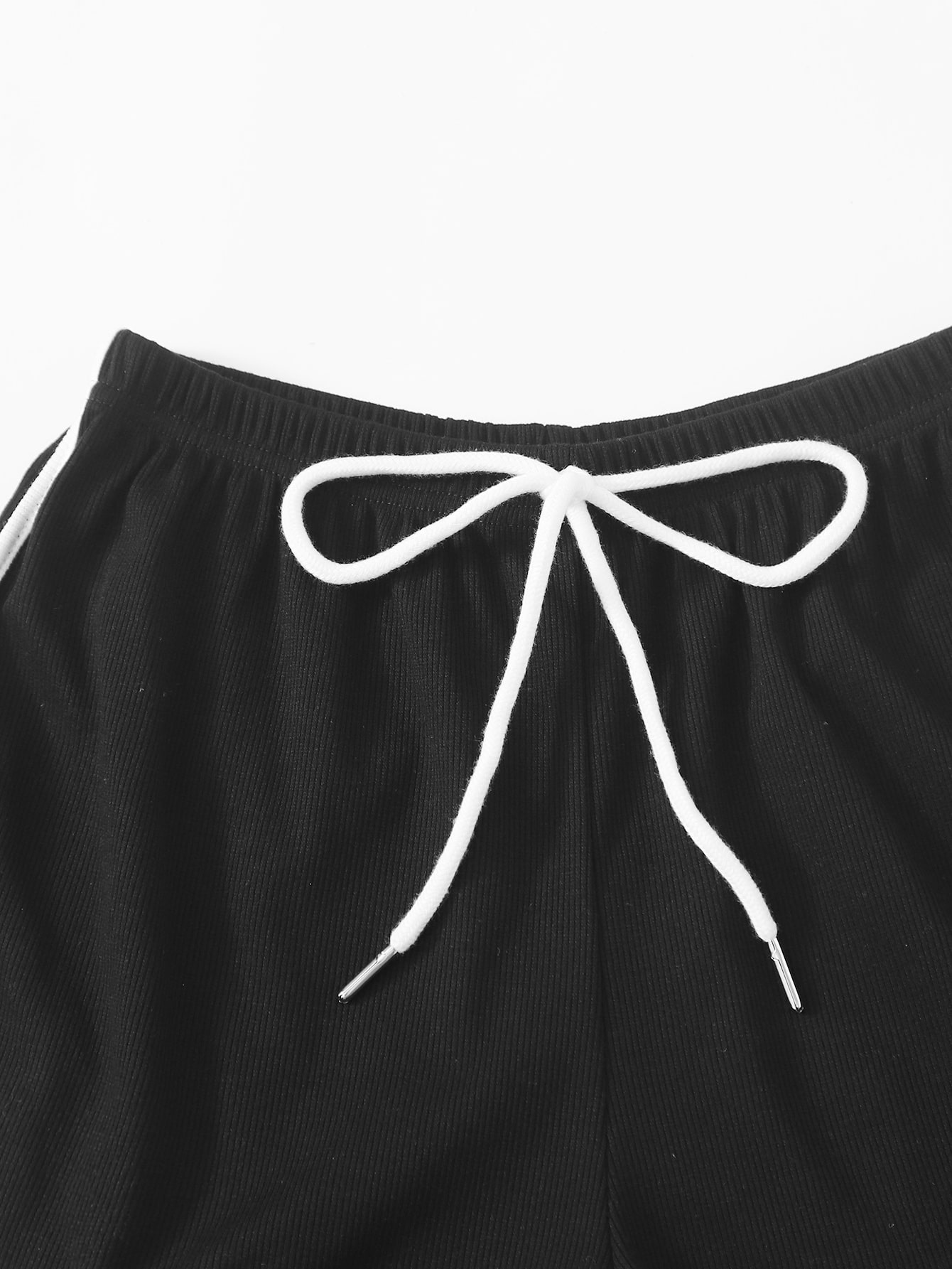 Drawstring Waist Dolphin Shorts