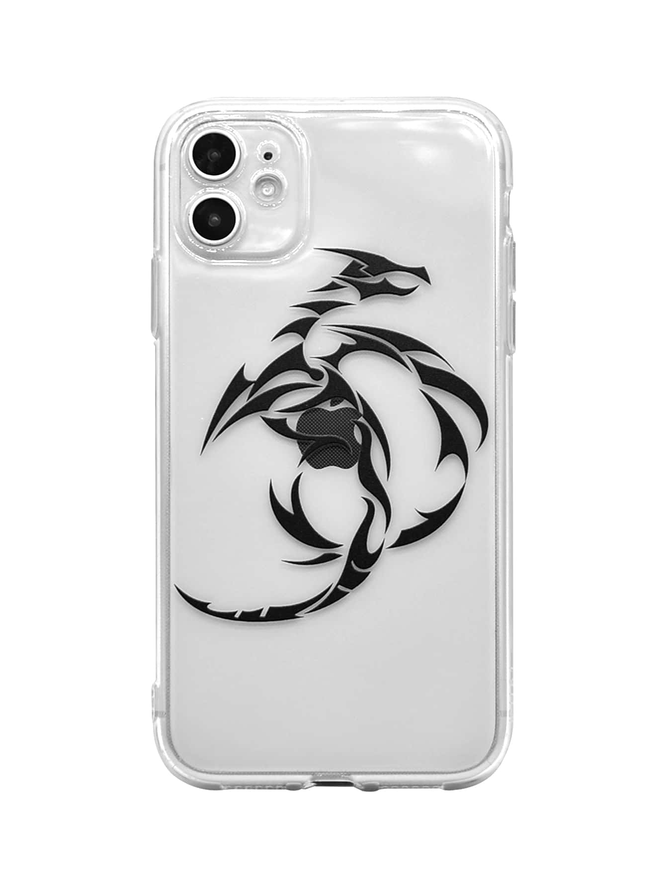 Dragon Print Clear Case Compatible With iPhone