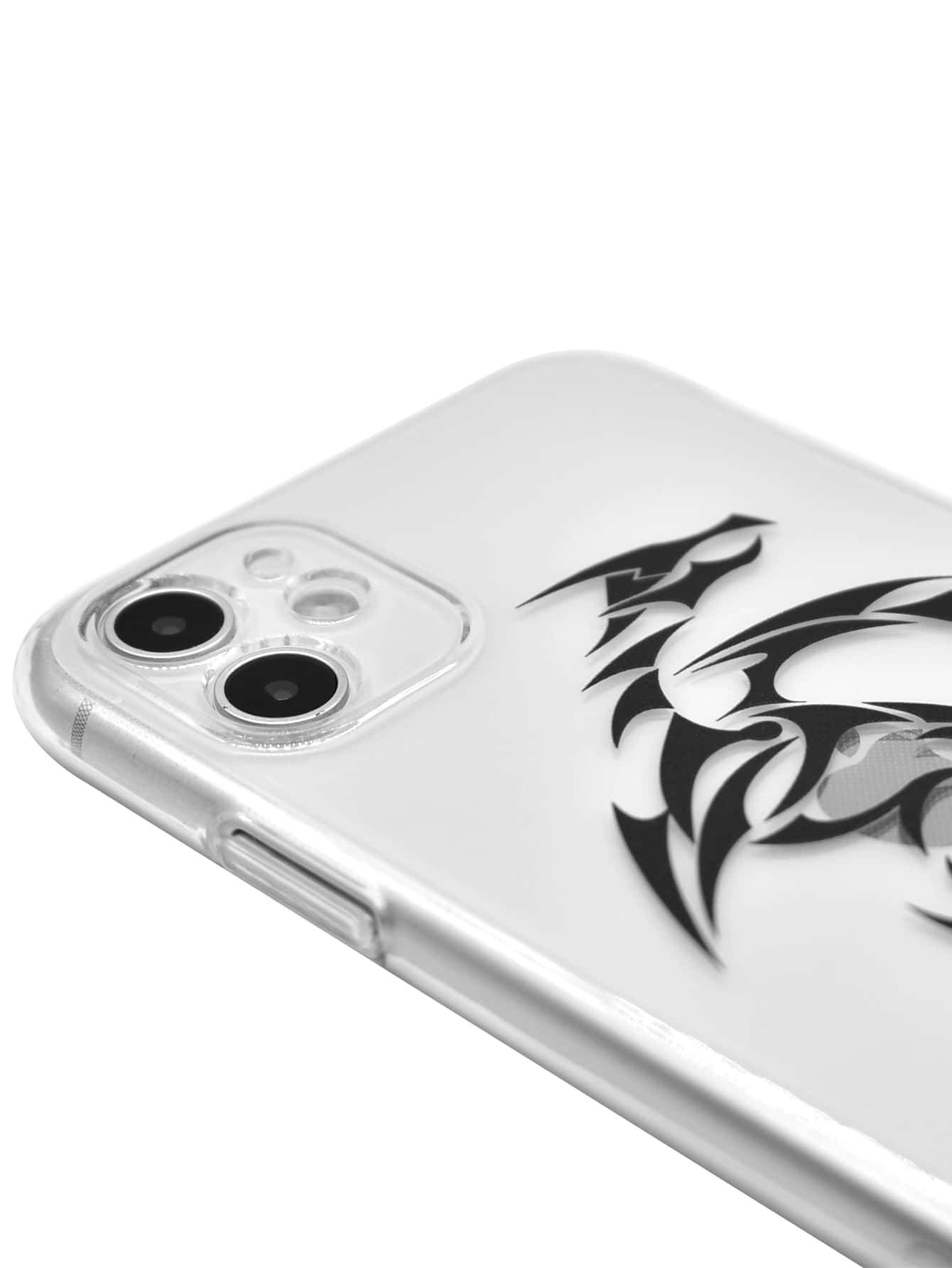 Dragon Print Clear Case Compatible With iPhone