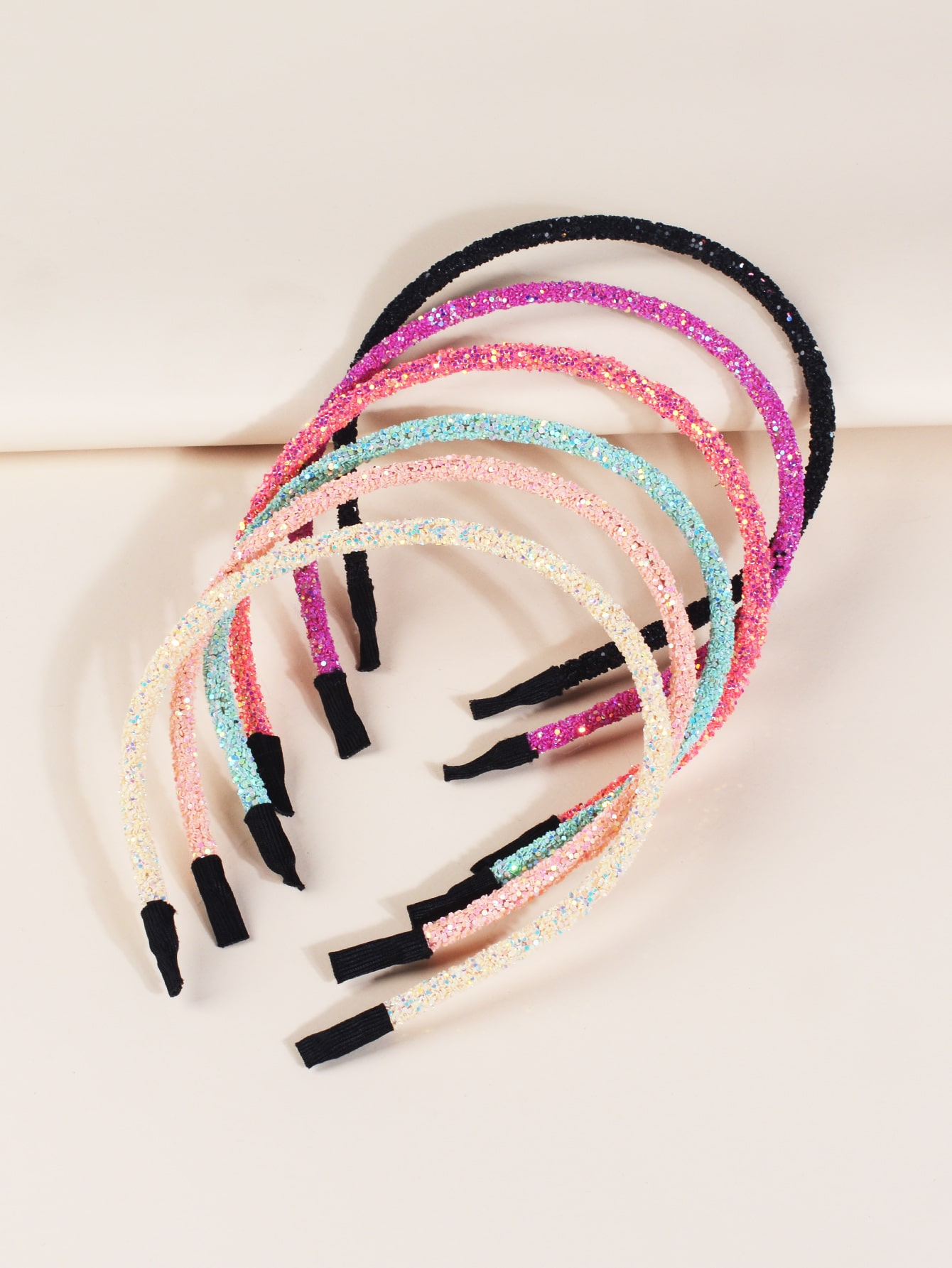 6pcs Glitter Headband