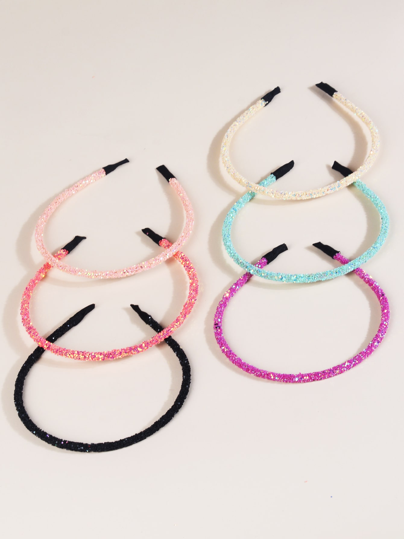 6pcs Glitter Headband