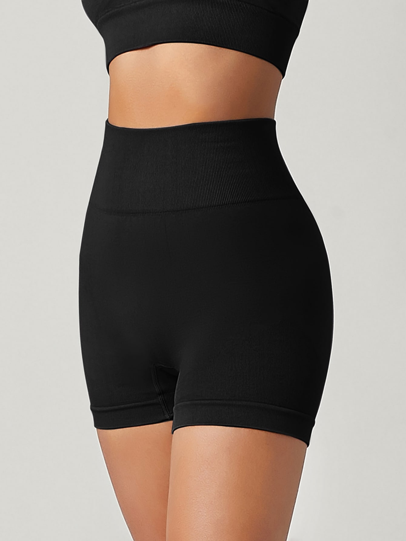 High Waist Seamless Sports Shorts Stretchy Shorts