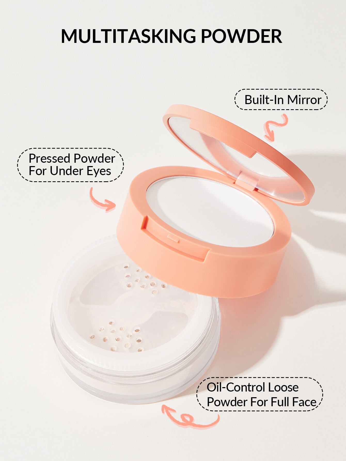 Insta-Ready Face & Under Eye Setting Powder Duo-Translucent Valentine Day Decor Love Gift Winter Y2K Makeup Party Beach Travel Holiday Sale Deals Camping Outdoors Present Rose Fashion Girl New Year Cosmetic Cosplay Best Trip Festivals Color Fancy Campus School Charm Vibe
