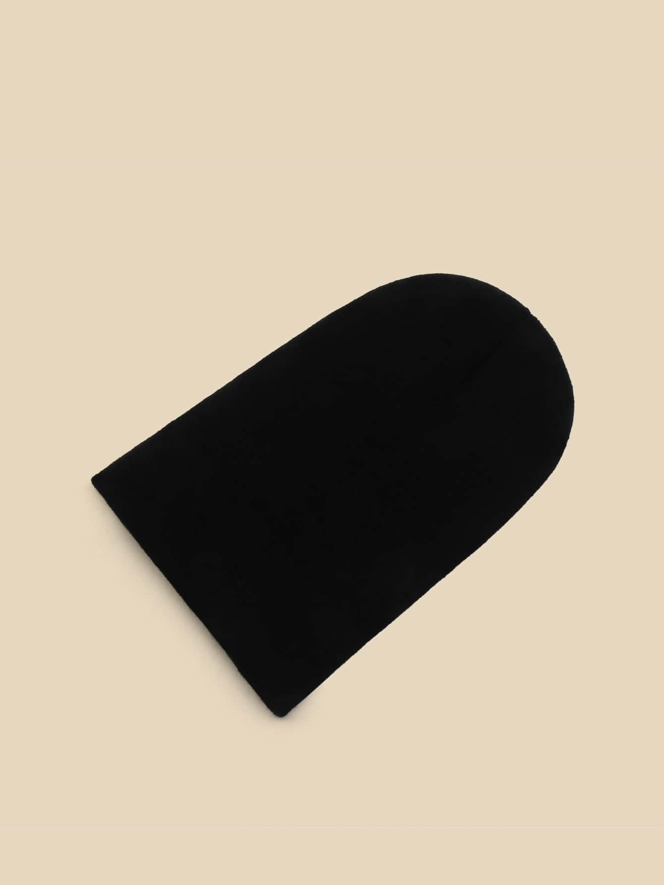 Guys Cartoon Bear Embroidered Knit Beanie