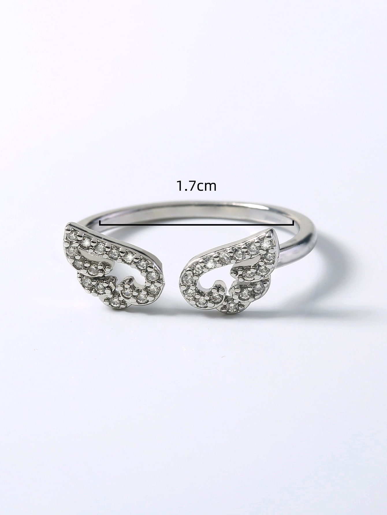 Wing Decor Cuff Ring