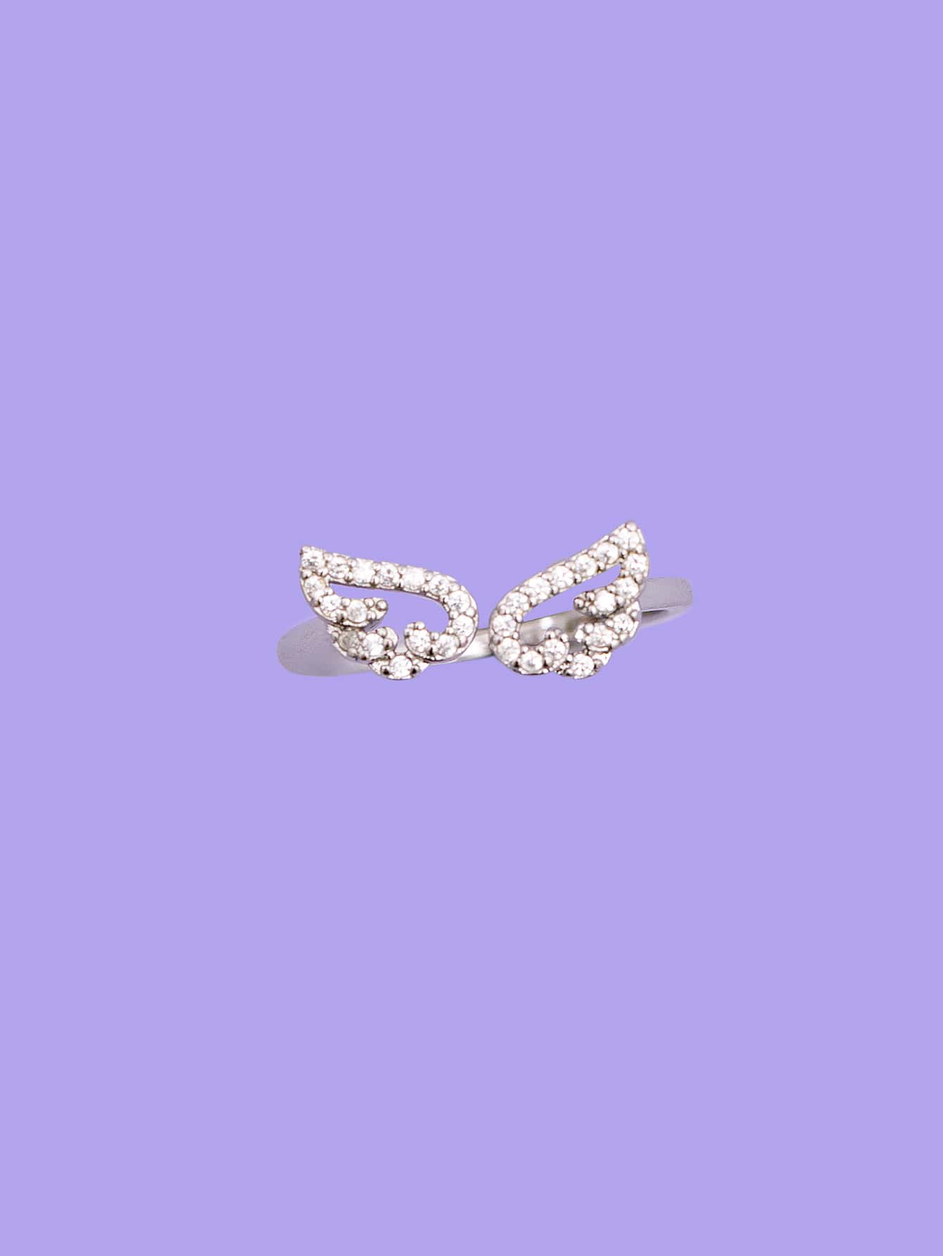 Wing Decor Cuff Ring