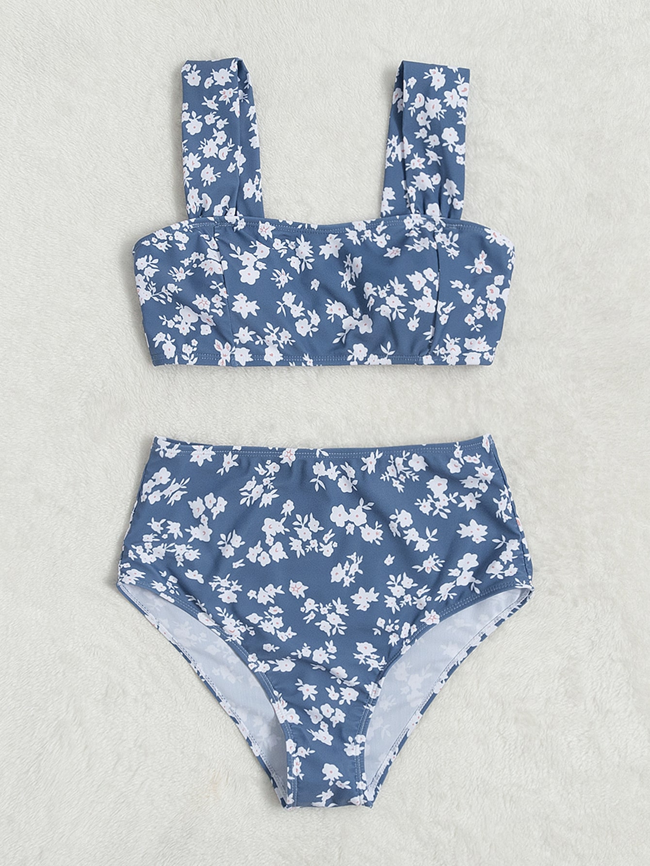 Summer Beach Floral High Waisted Bikini