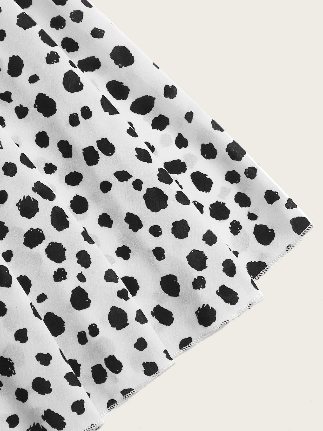 Dalmatian Print Midi Skirt Vacation Beach Outfits Women