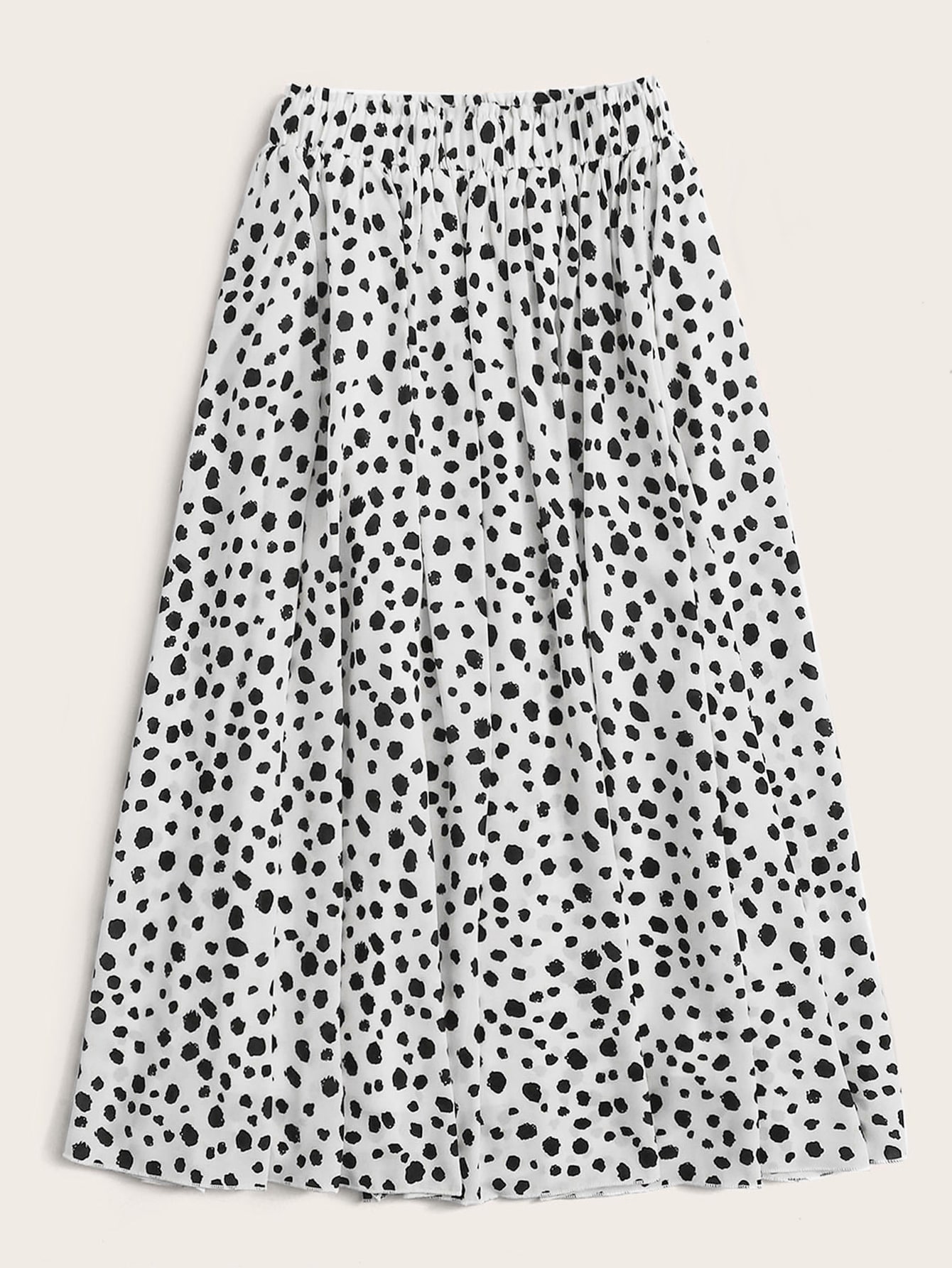 Dalmatian Print Midi Skirt Vacation Beach Outfits Women