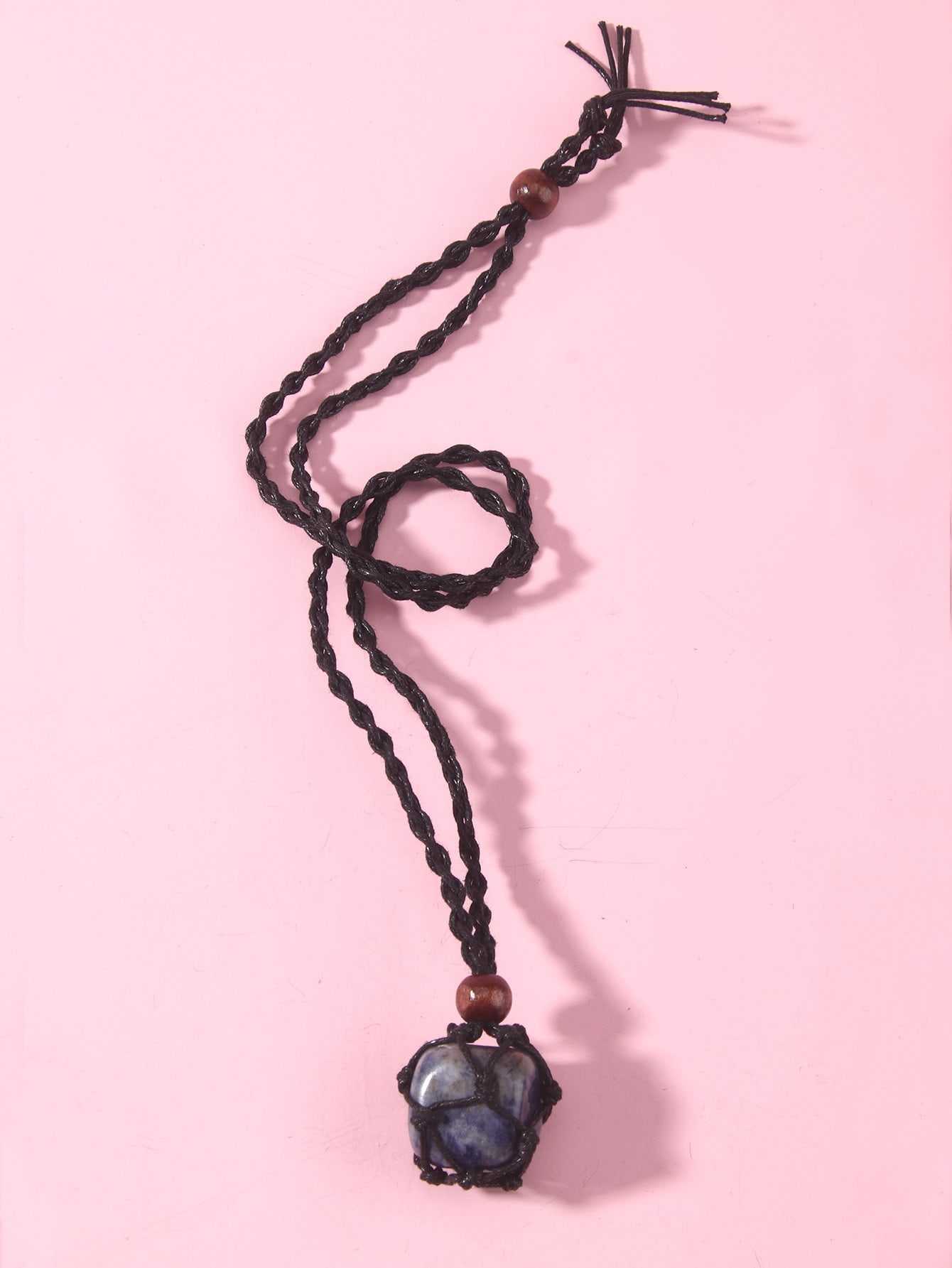 Fairycore 1pc Random Stone Pendant Necklace