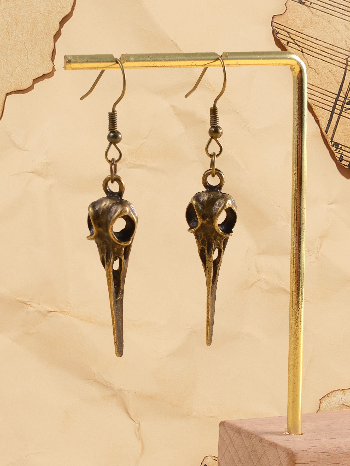 Academia Animal Skeleton Drop Earrings