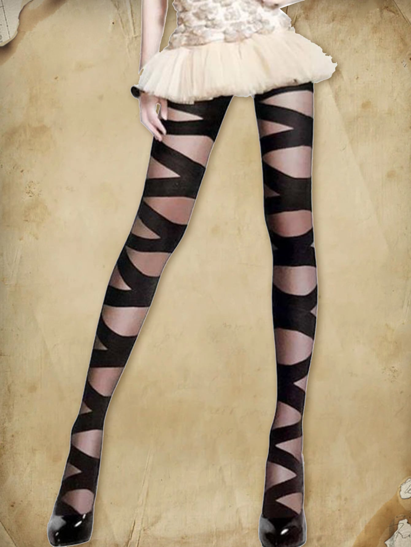 Academia Two Tone Tights