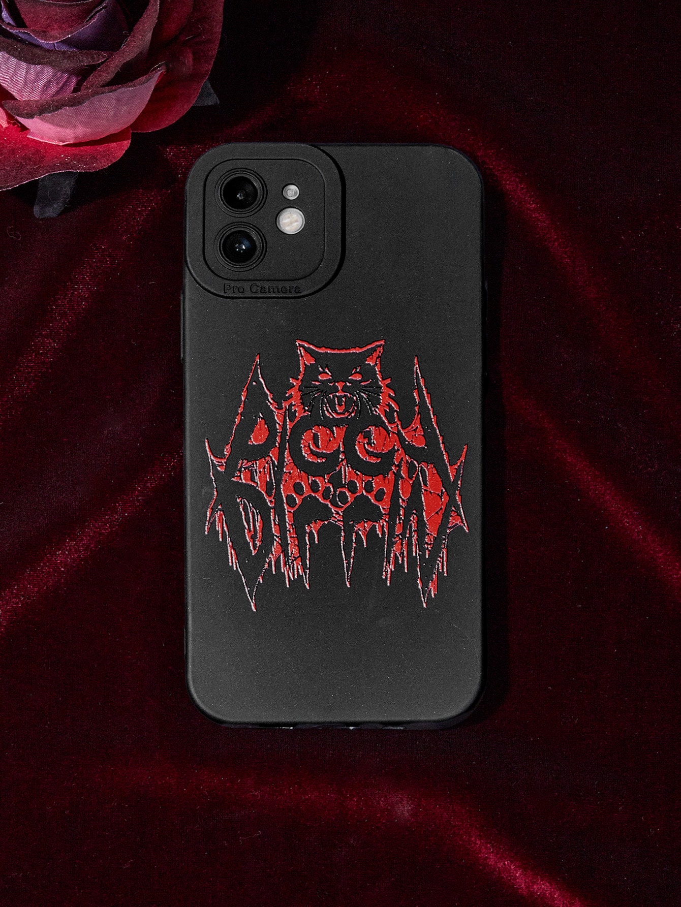 The Spooky King Goth Cartoon Graphic Phone Case
