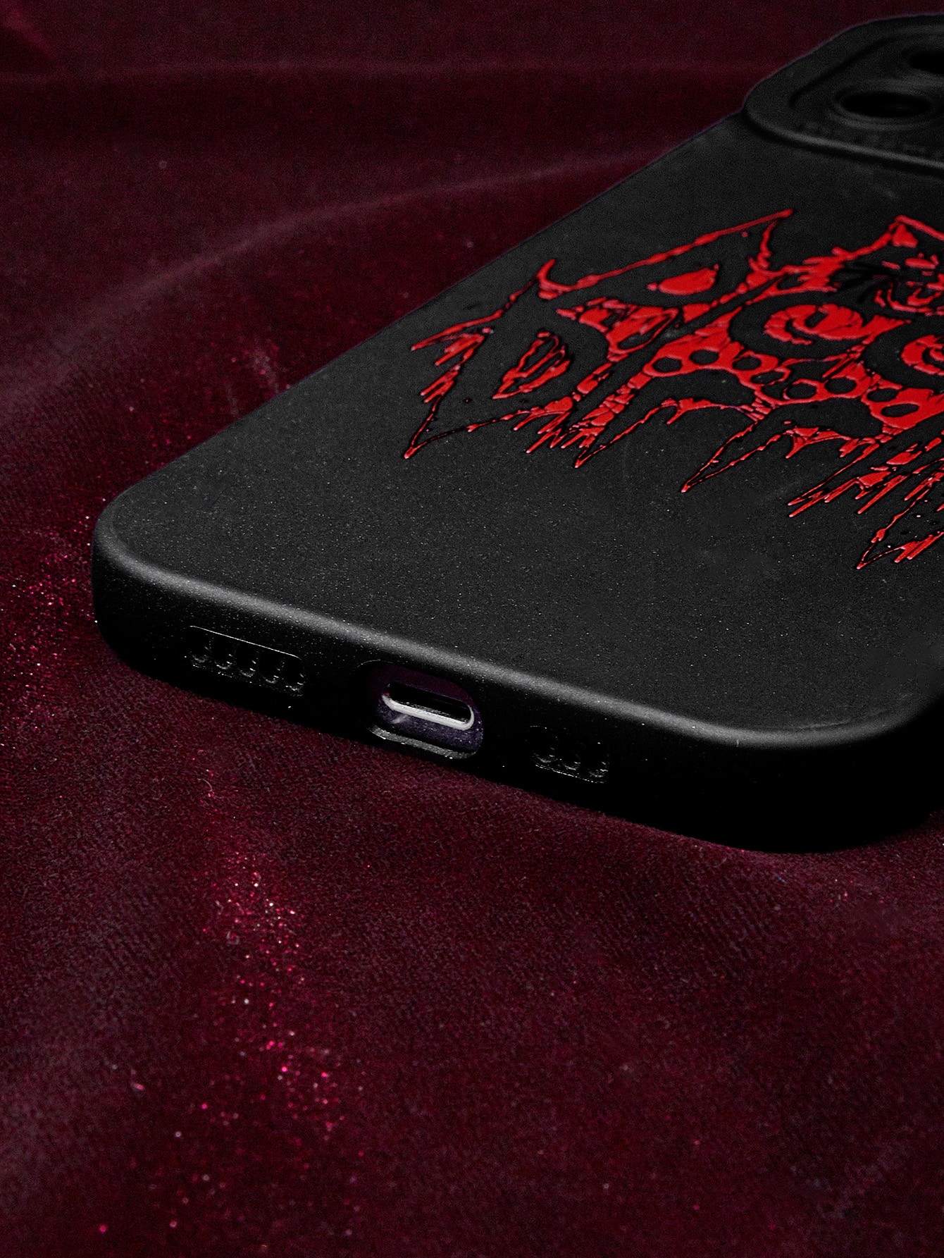 The Spooky King Goth Cartoon Graphic Phone Case