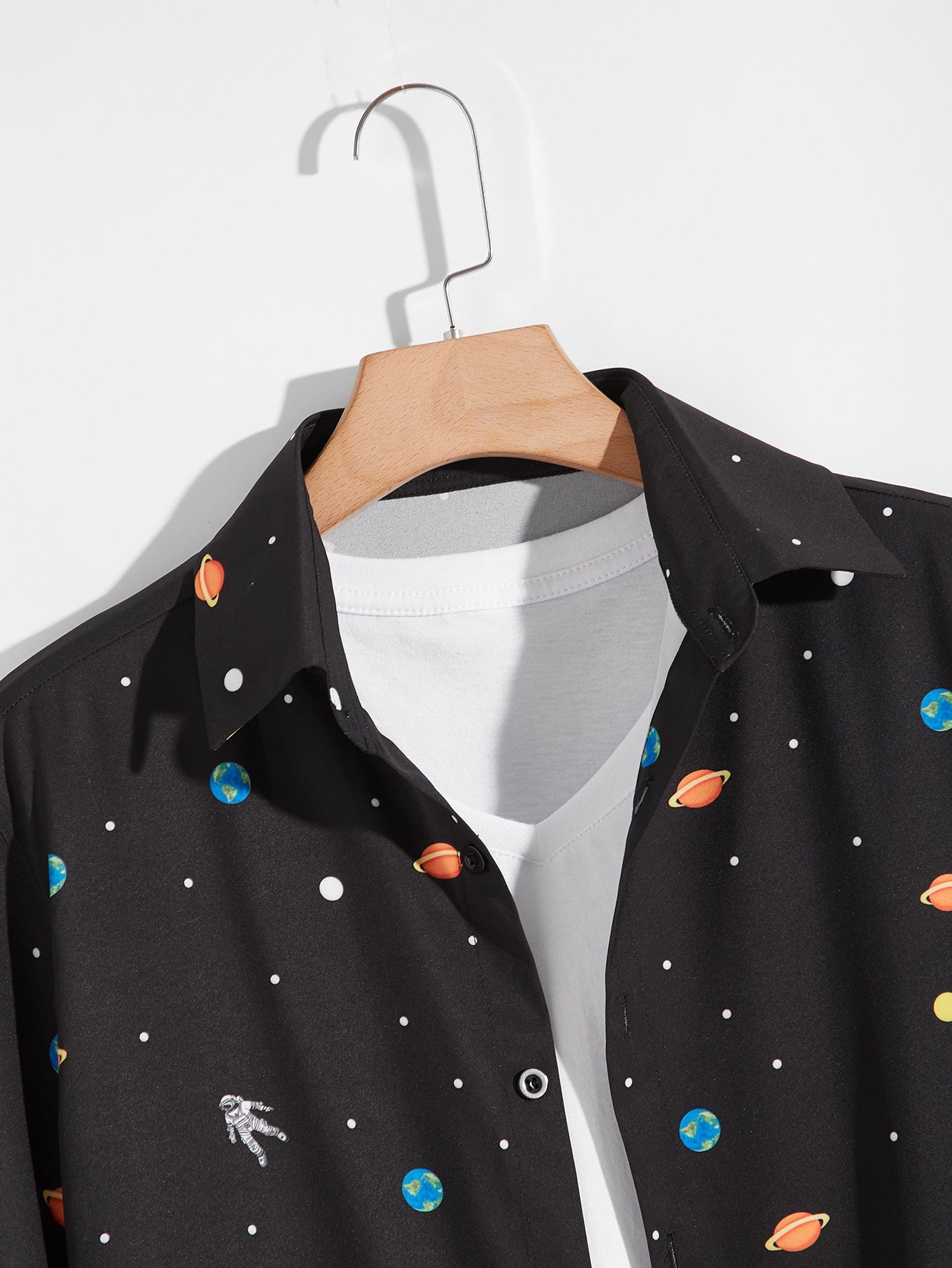 Guys Galaxy And Astronaut Shirt Without Tee