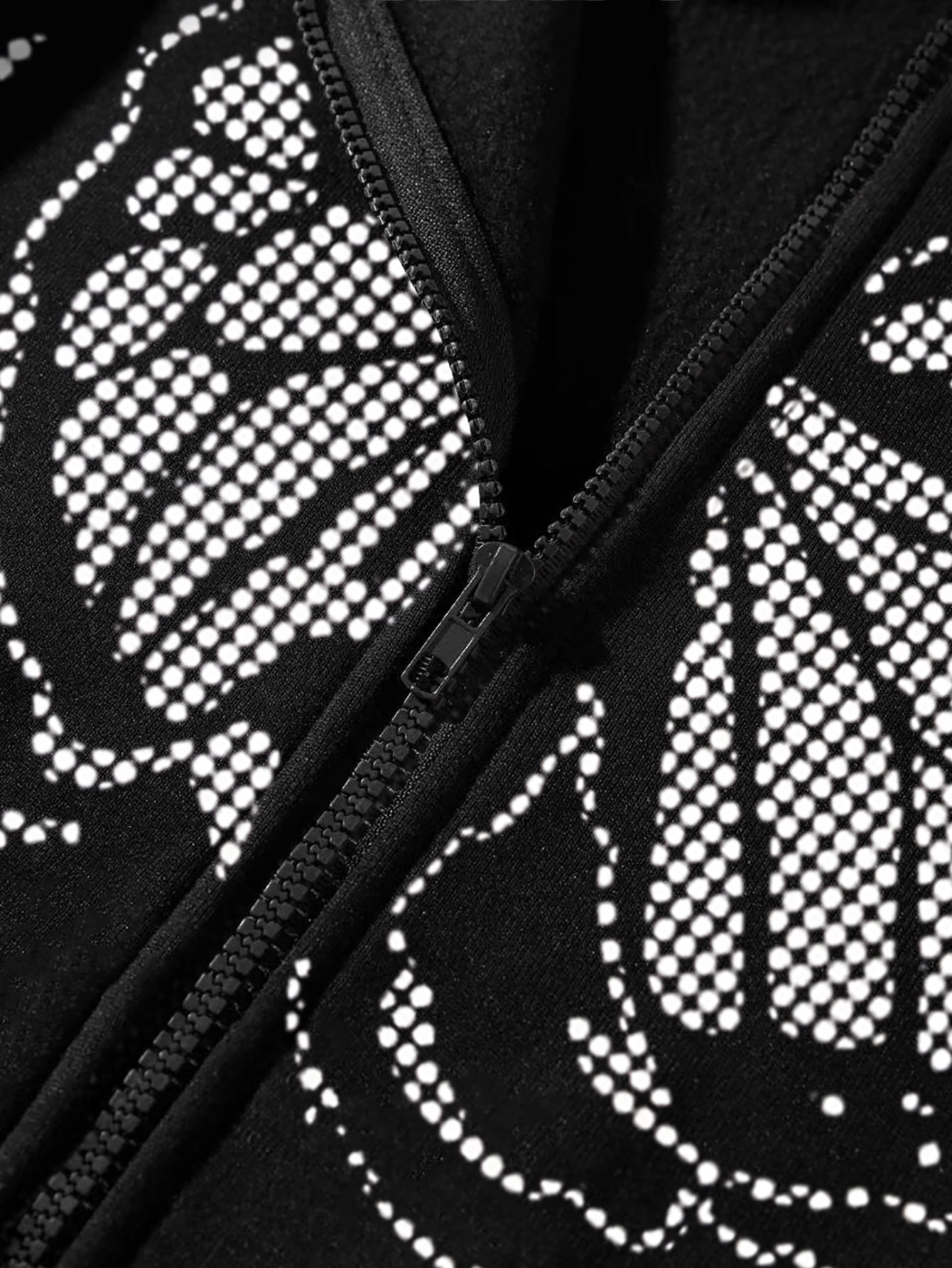 Butterfly Print Zip Up Thermal Lined Hoodie,Long Sleeve Tops