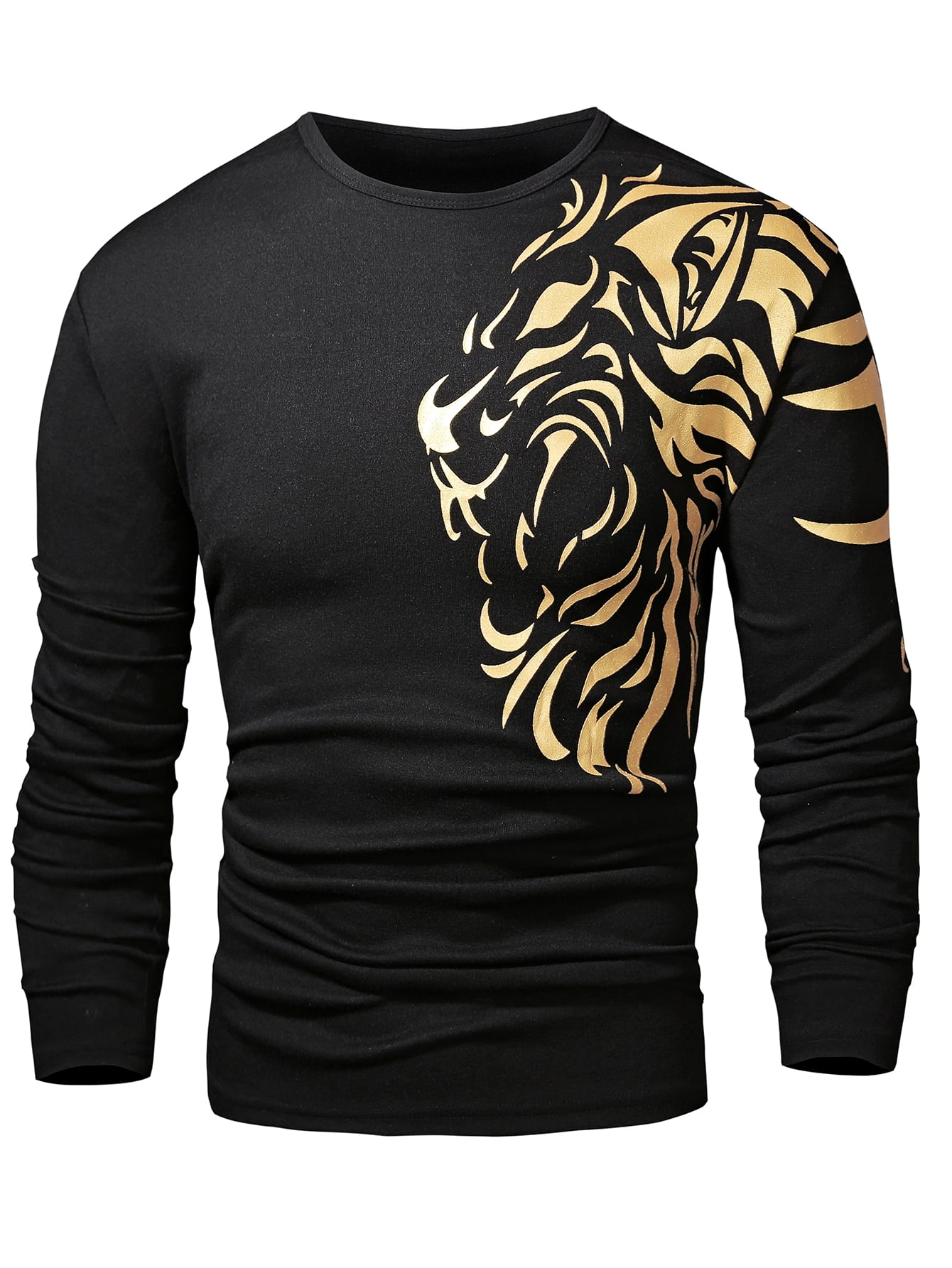 Guys Abstract Animal Print Tee