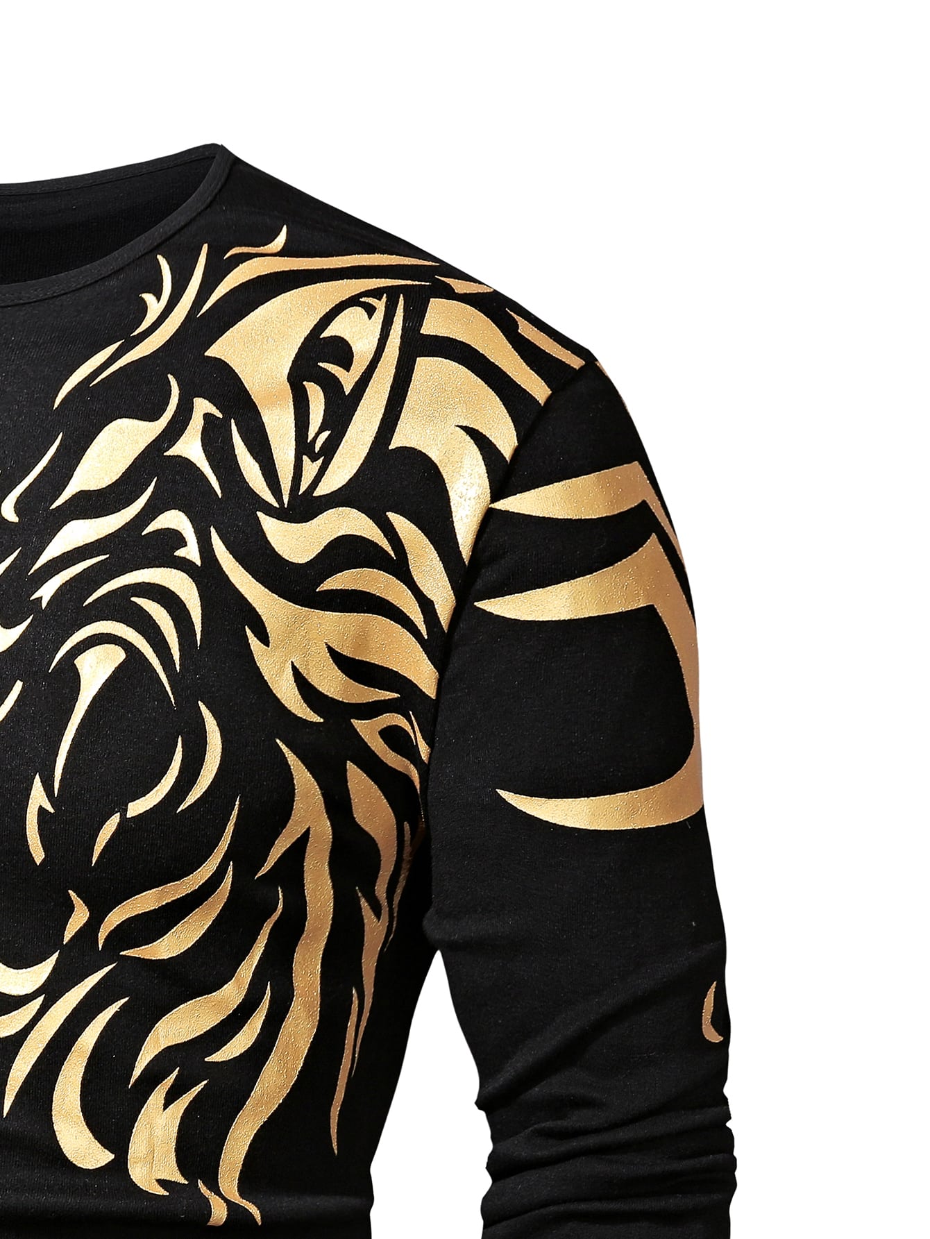 Guys Abstract Animal Print Tee