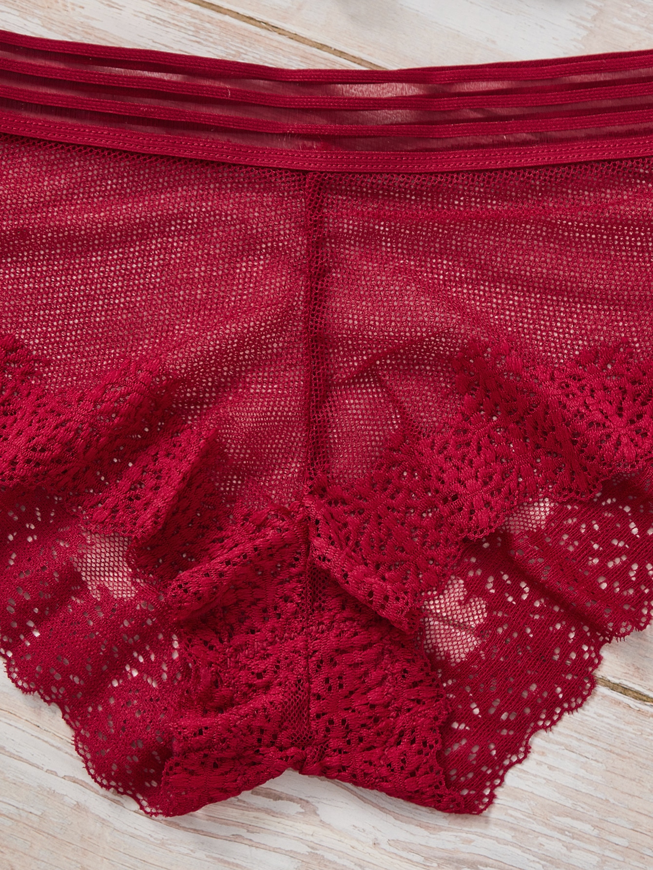 3sets Floral Lace Bra & Panty Lingerie Set