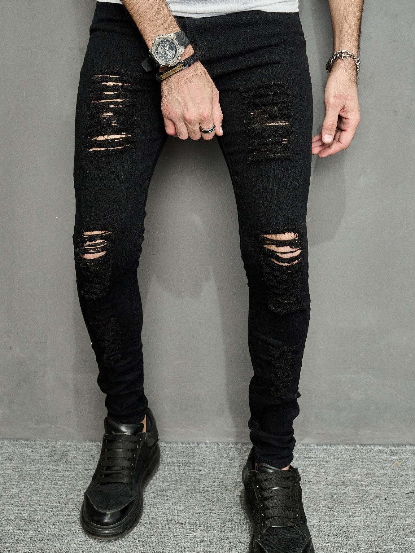 Guys Ripped Jeans