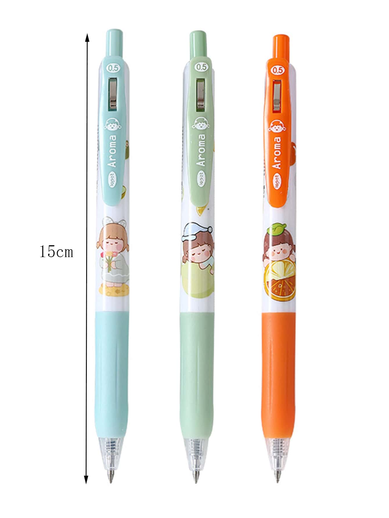6pcs Cartoon Graphic Gel Pen