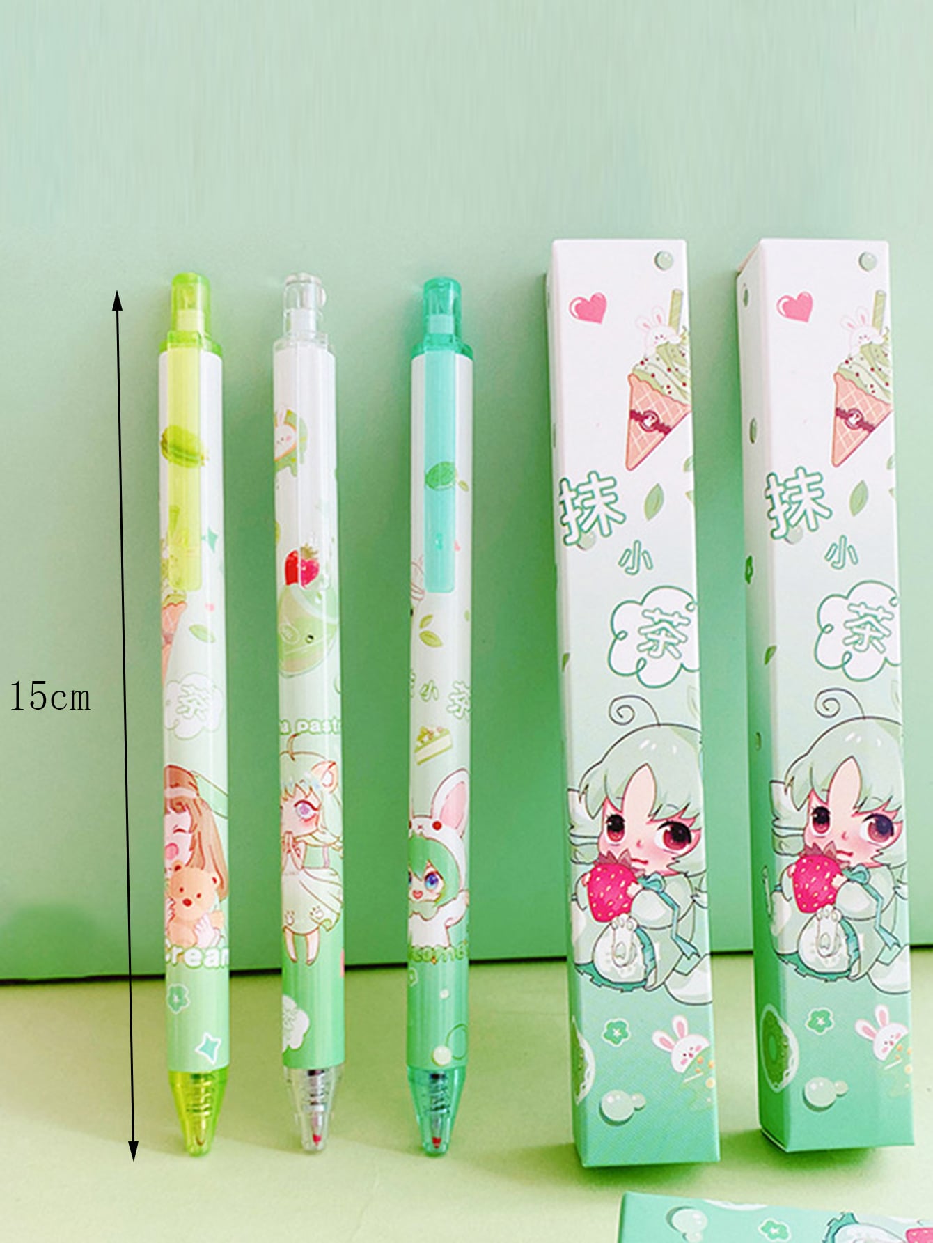 6pcs Cartoon Graphic Gel Pen
