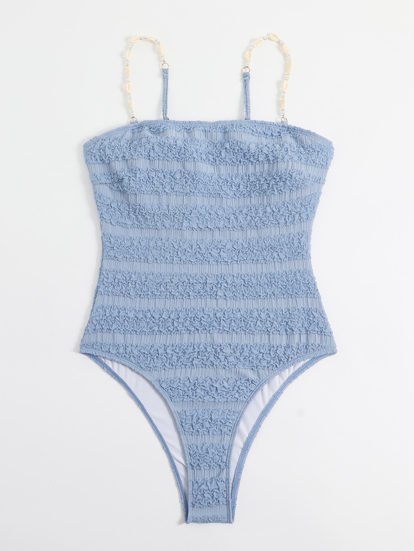 Beaded Decor Cami One Piece Swimsuit Summer