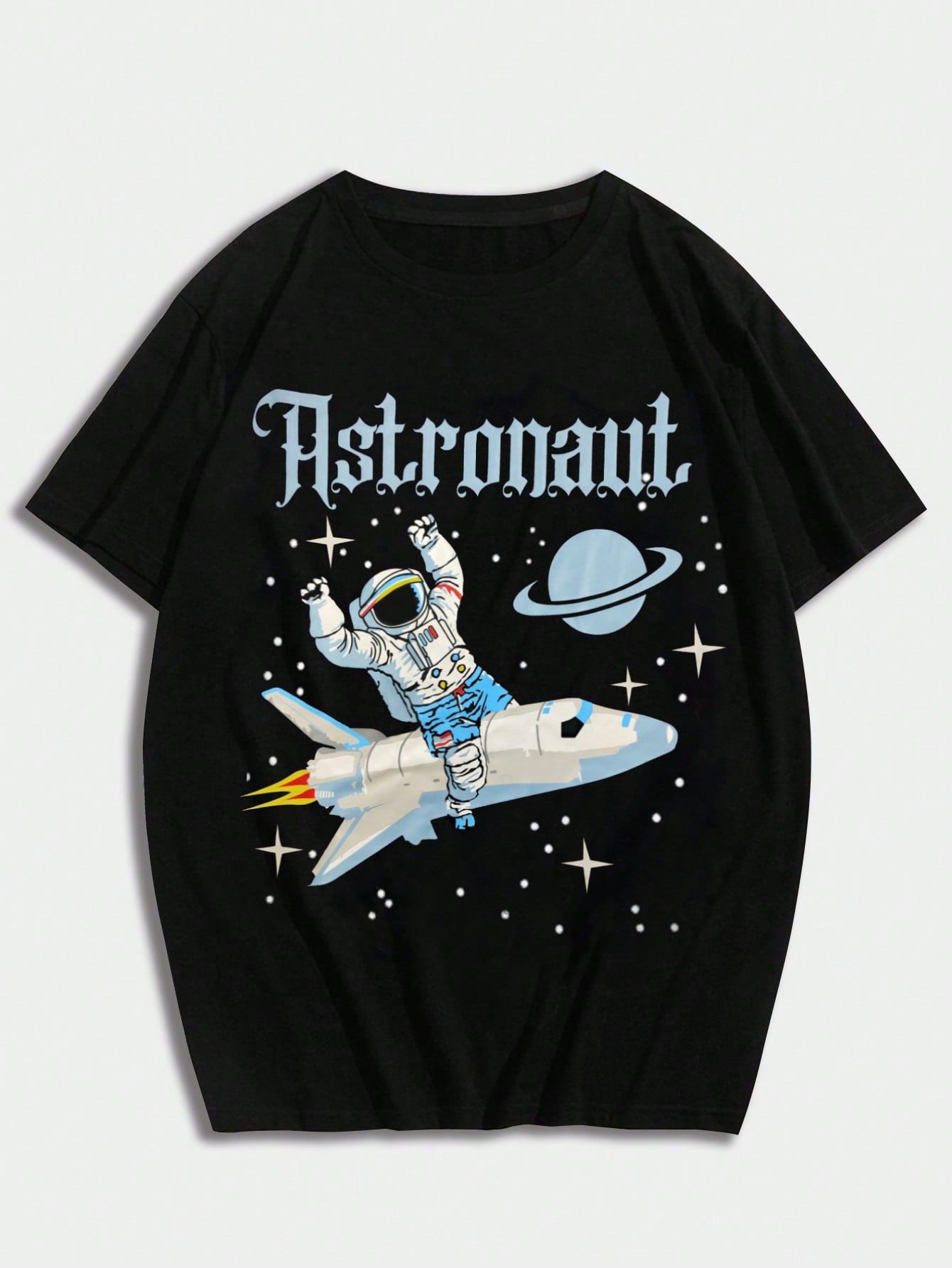 Guys Letter & Astronaut Print Tee