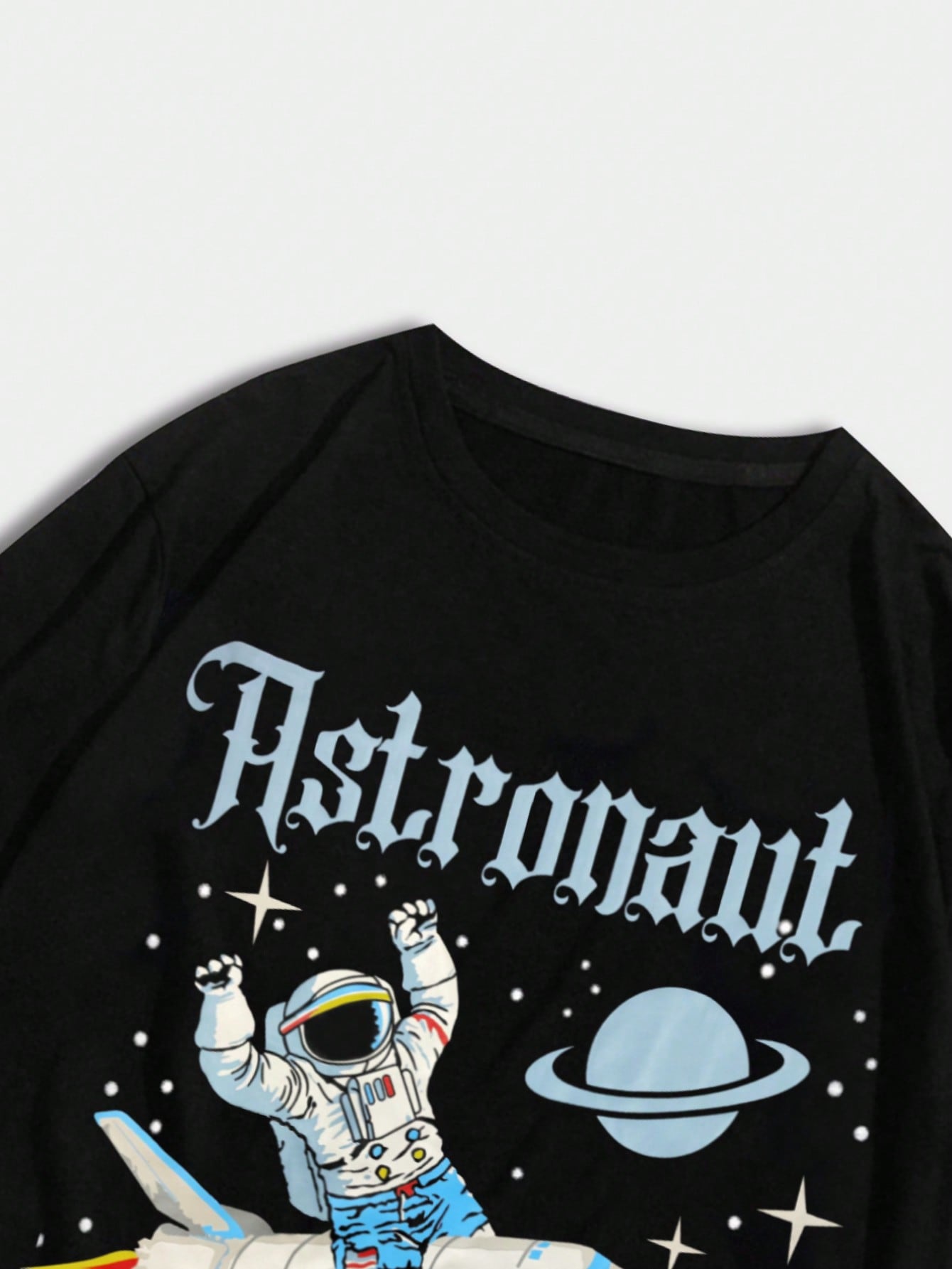 Guys Letter & Astronaut Print Tee