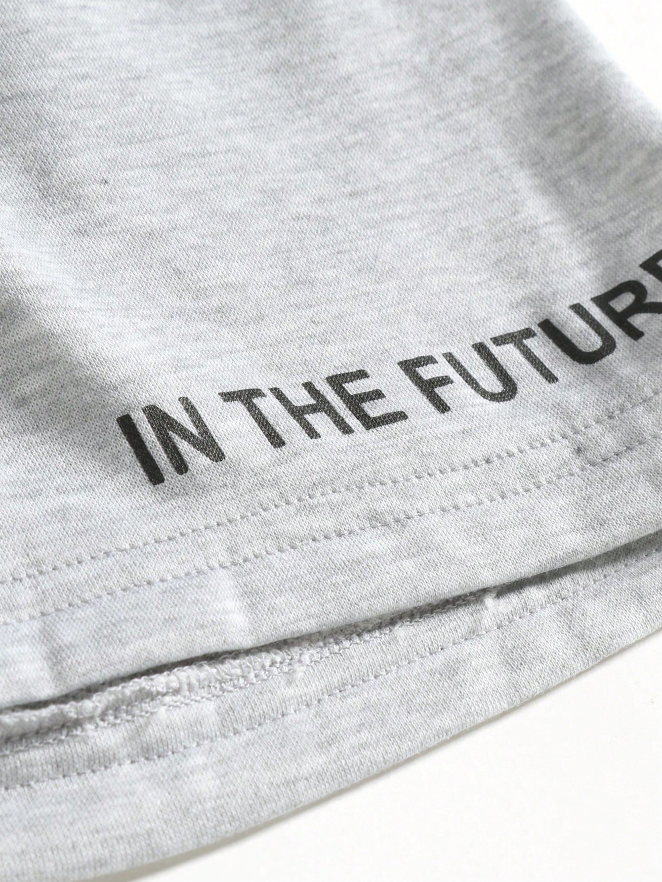 Guys Letter Graphic Drawstring Waist Shorts