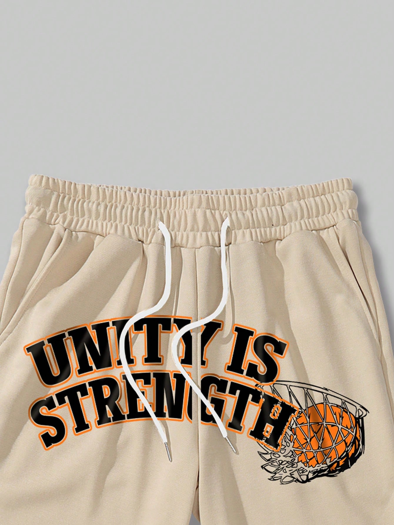 Street Life Men Slogan Graphic Drawstring Waist Sweatpants