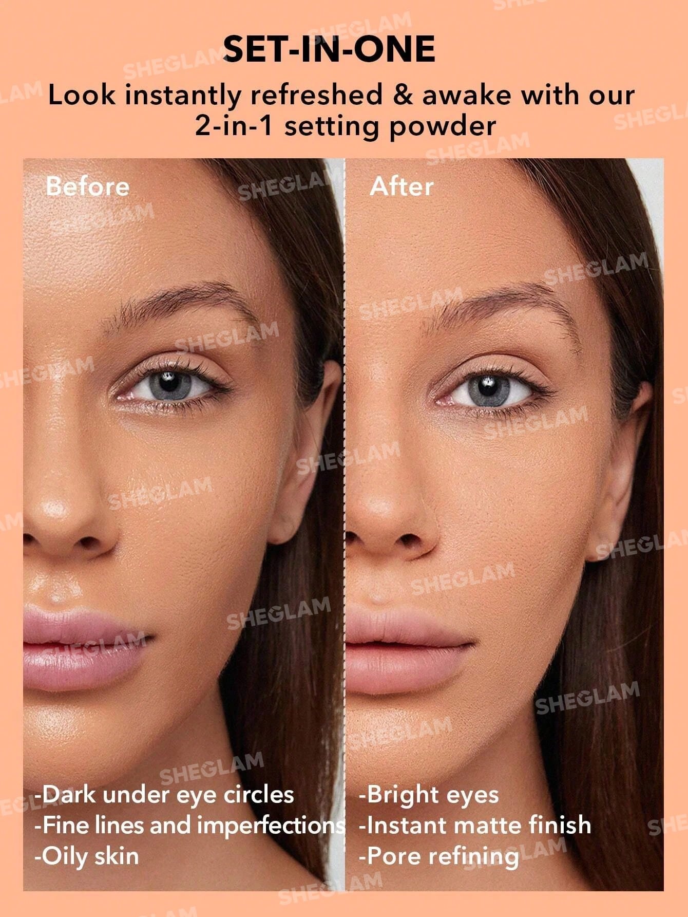 Insta-Ready Face & Under Eye Setting Powder Duo-Translucent Valentine Day Decor Love Gift Winter Y2K Makeup Party Beach Travel Holiday Sale Deals Camping Outdoors Present Rose Fashion Girl New Year Cosmetic Cosplay Best Trip Festivals Color Fancy Campus School Charm Vibe