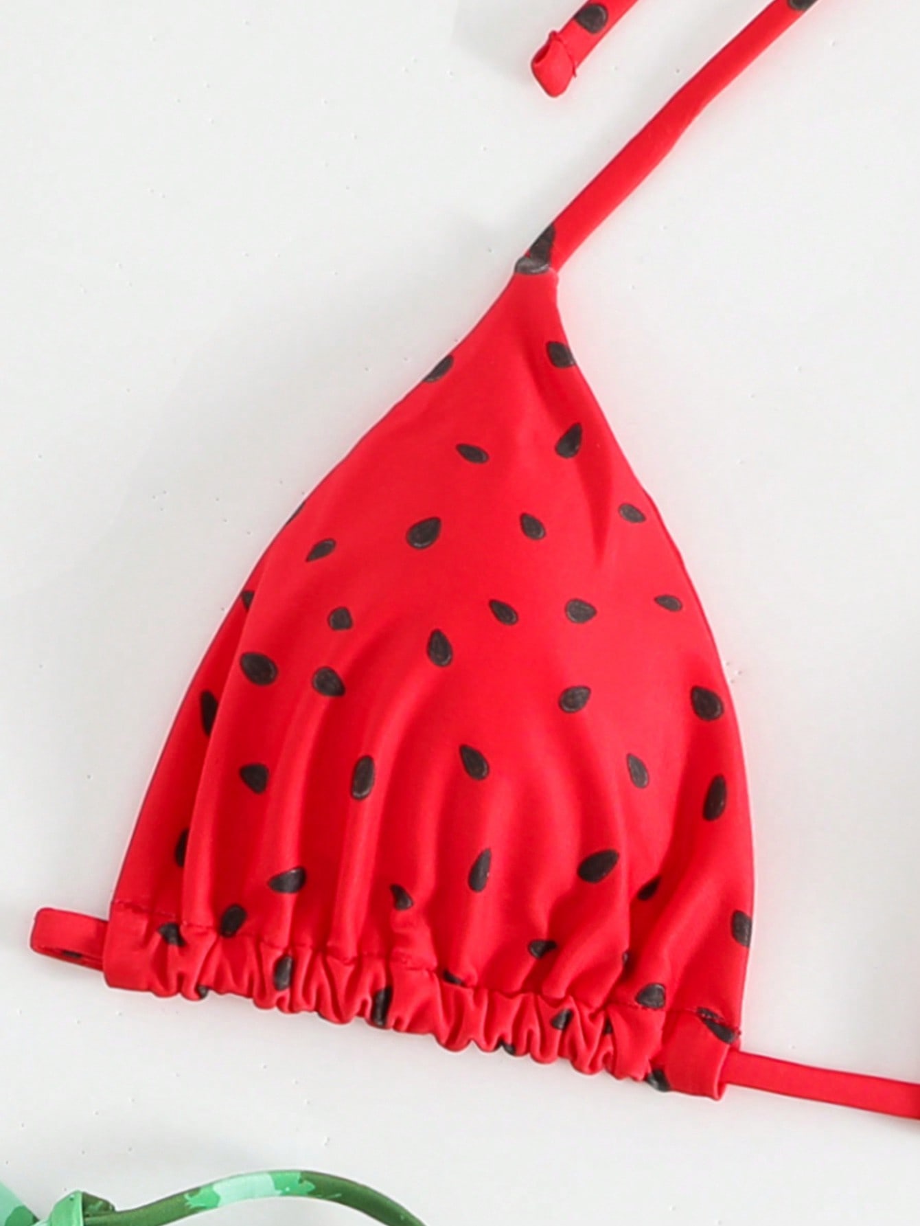 Summer Beach Watermelon Print Halter Bikini Set, Vocation Bikini