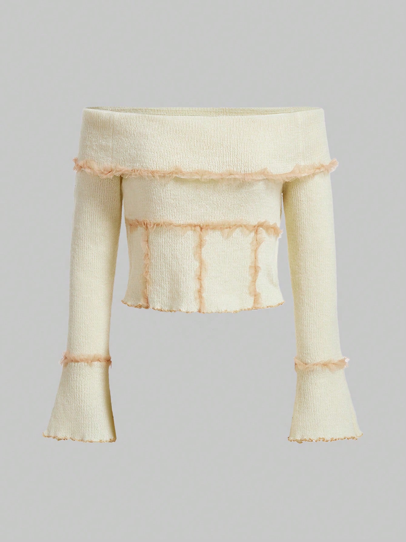 Fairycore Off Shoulder Flare Sleeve Sweater