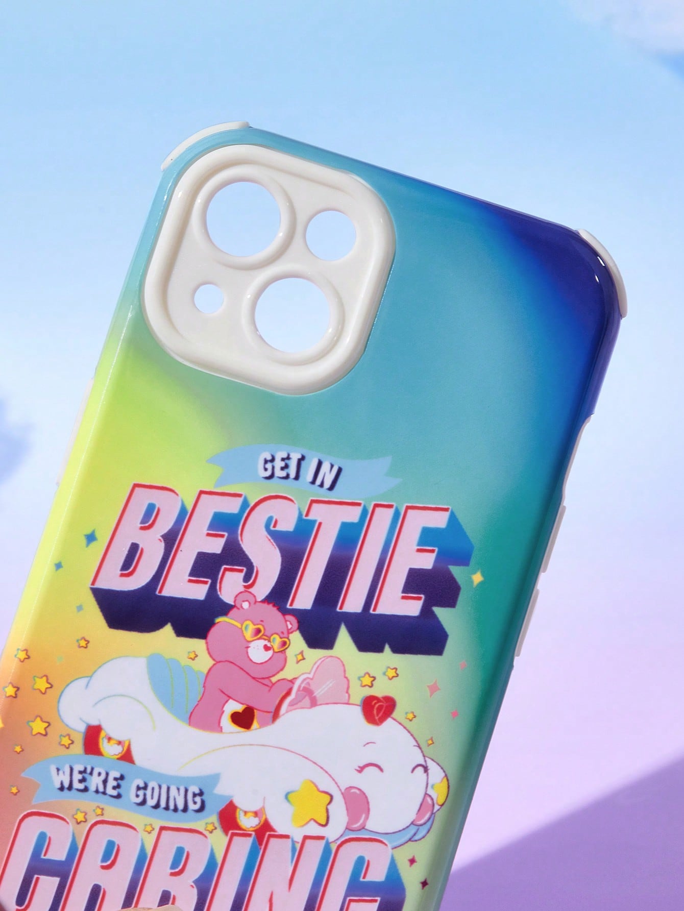 ROMWE X Care Bears Printed 2-in-1 Film Mobile Phone Case