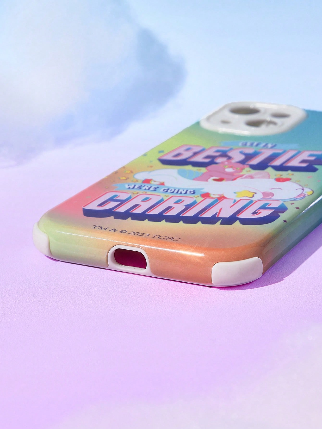 ROMWE X Care Bears Printed 2-in-1 Film Mobile Phone Case