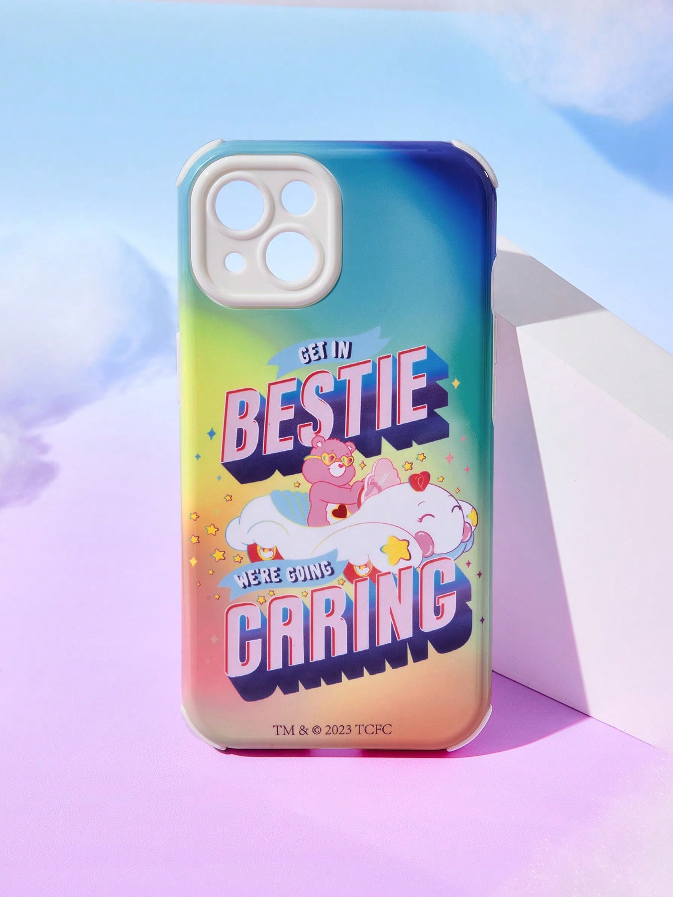 ROMWE X Care Bears Printed 2-in-1 Film Mobile Phone Case