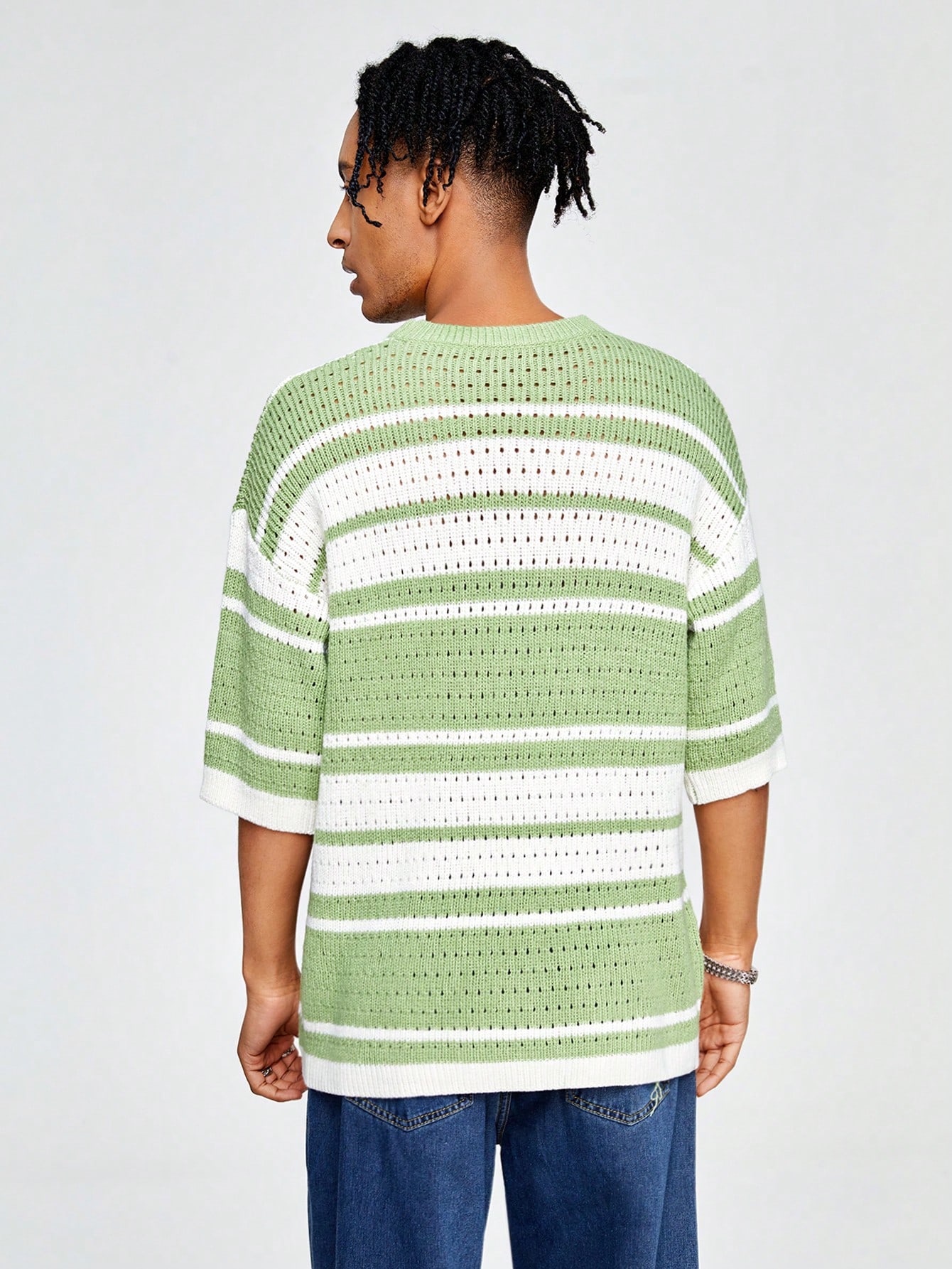 Street Life Men'S Casual Color Block Knit Sweater
