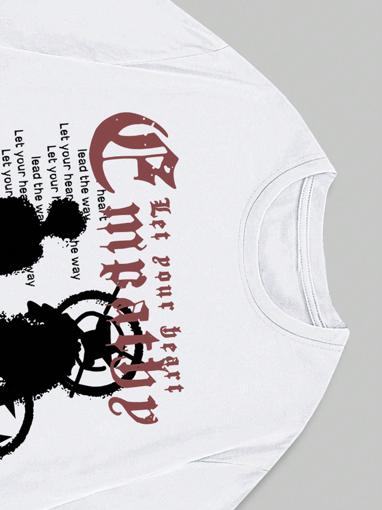 Street Life Men's Short Sleeve T-shirt With Characteristic Slogan Print