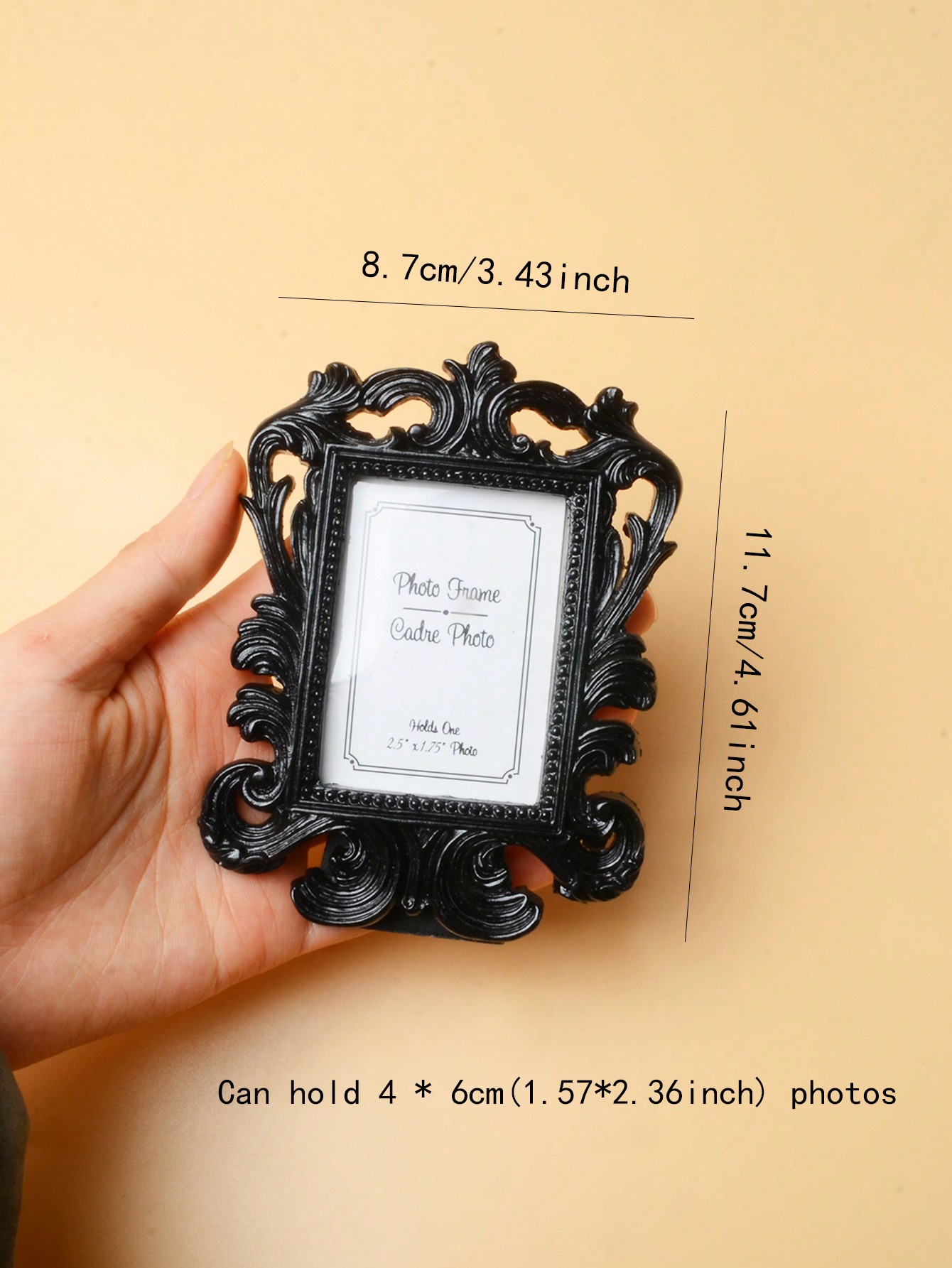 Academia 1pc Vintage Carved Photo Frame