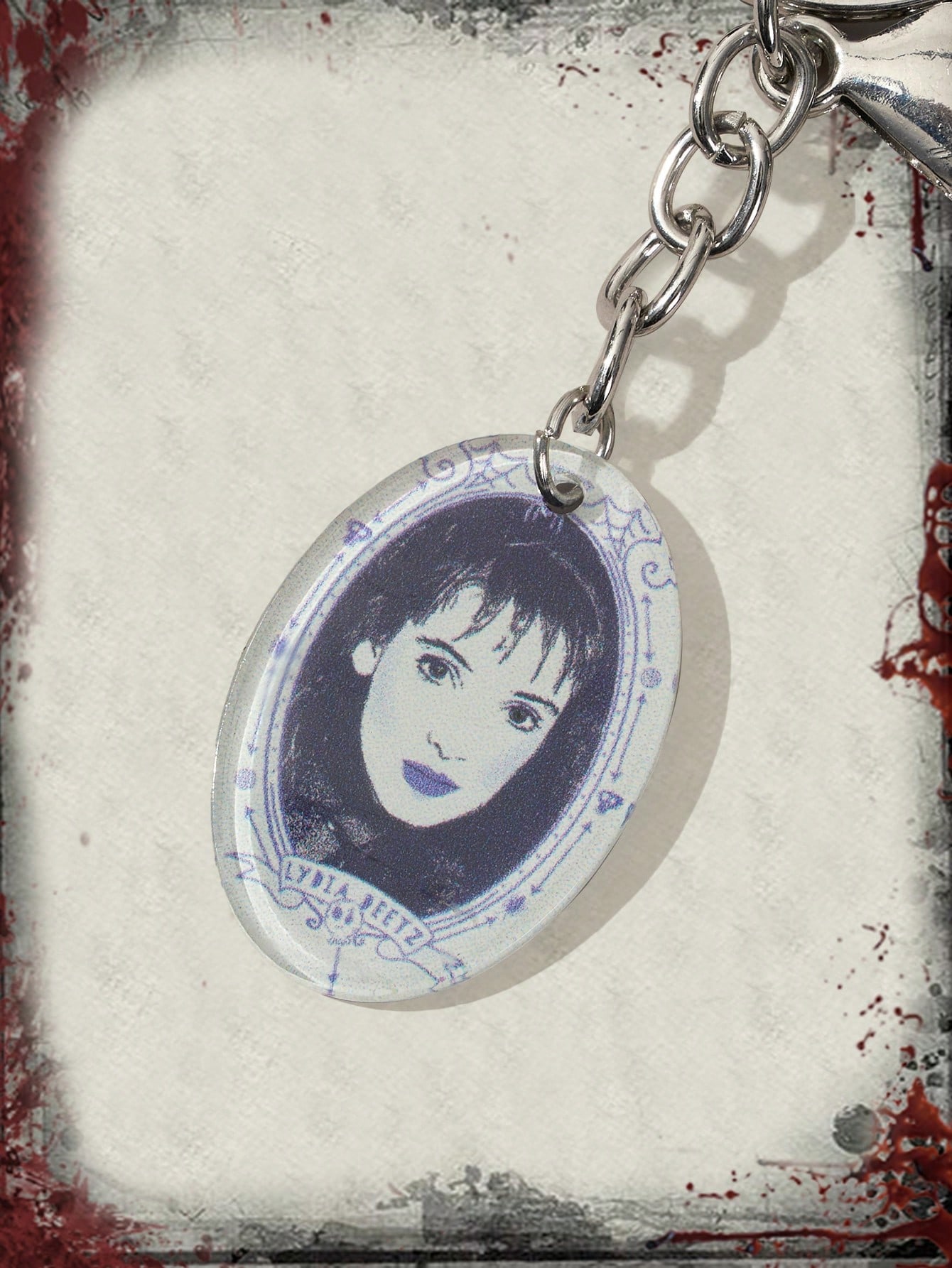 Beetlejuice | ROMWE 1pc Character & Letter Printed Keychain Casual