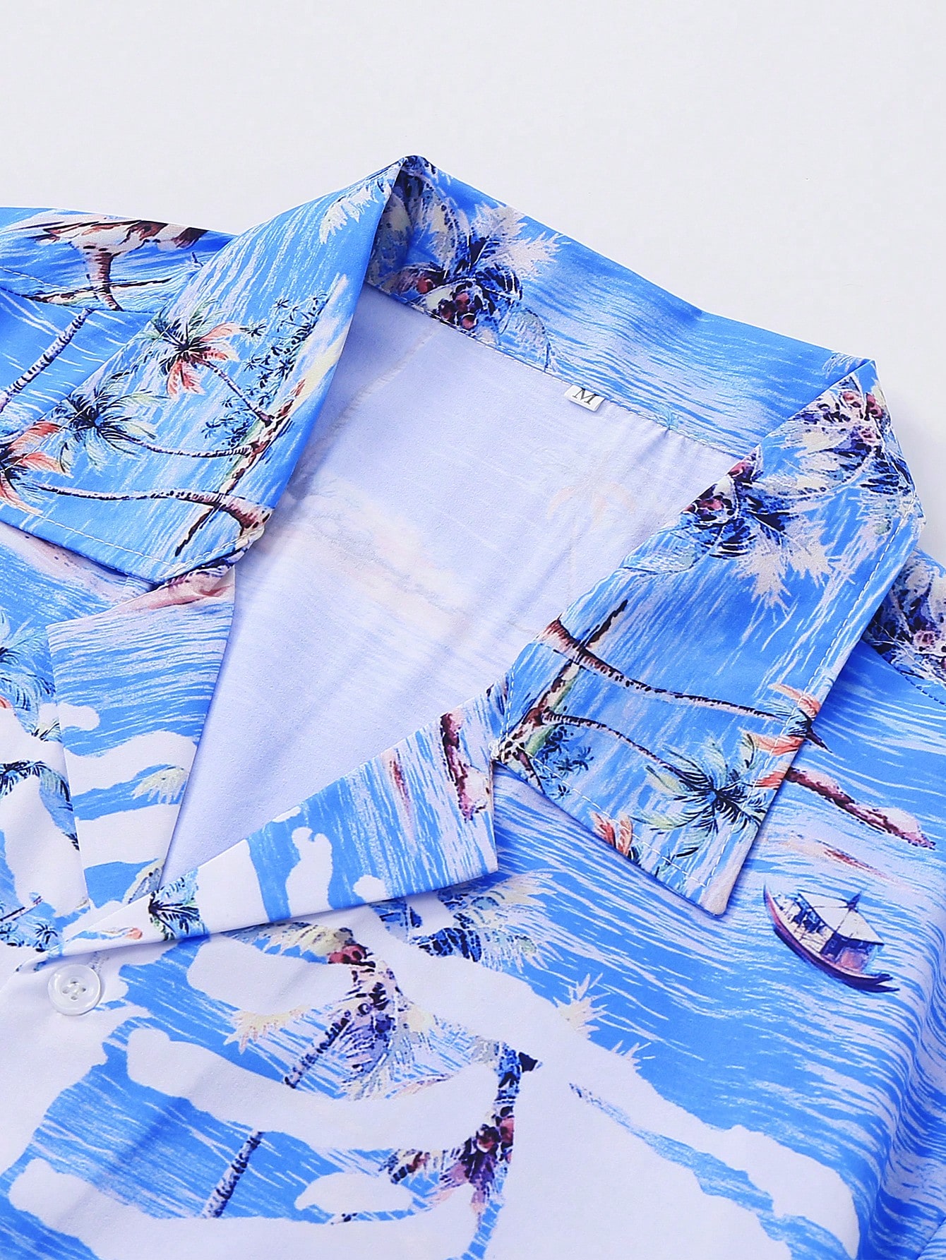 Street Life Men's Vacation Style Printed Short Sleeve Shirt, Suitable For Spring And Summer Daily Wear