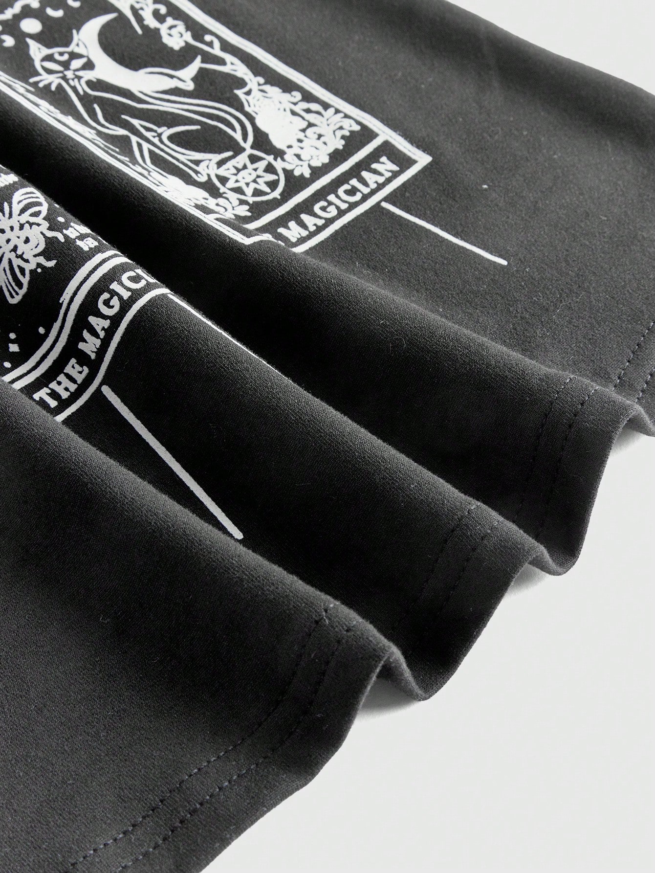 Goth Cartoon Graphic Flare Leg Pants