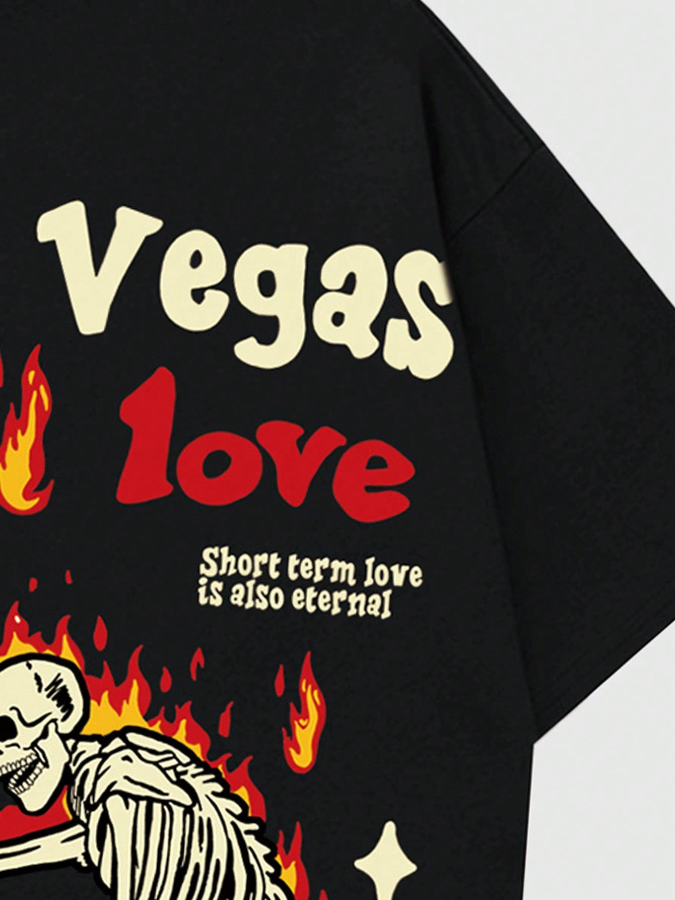 Street Life Men's Street Fun Printed Short-Sleeved Skeleton T-Shirt Suitable For Everyday Spring And Summer, School