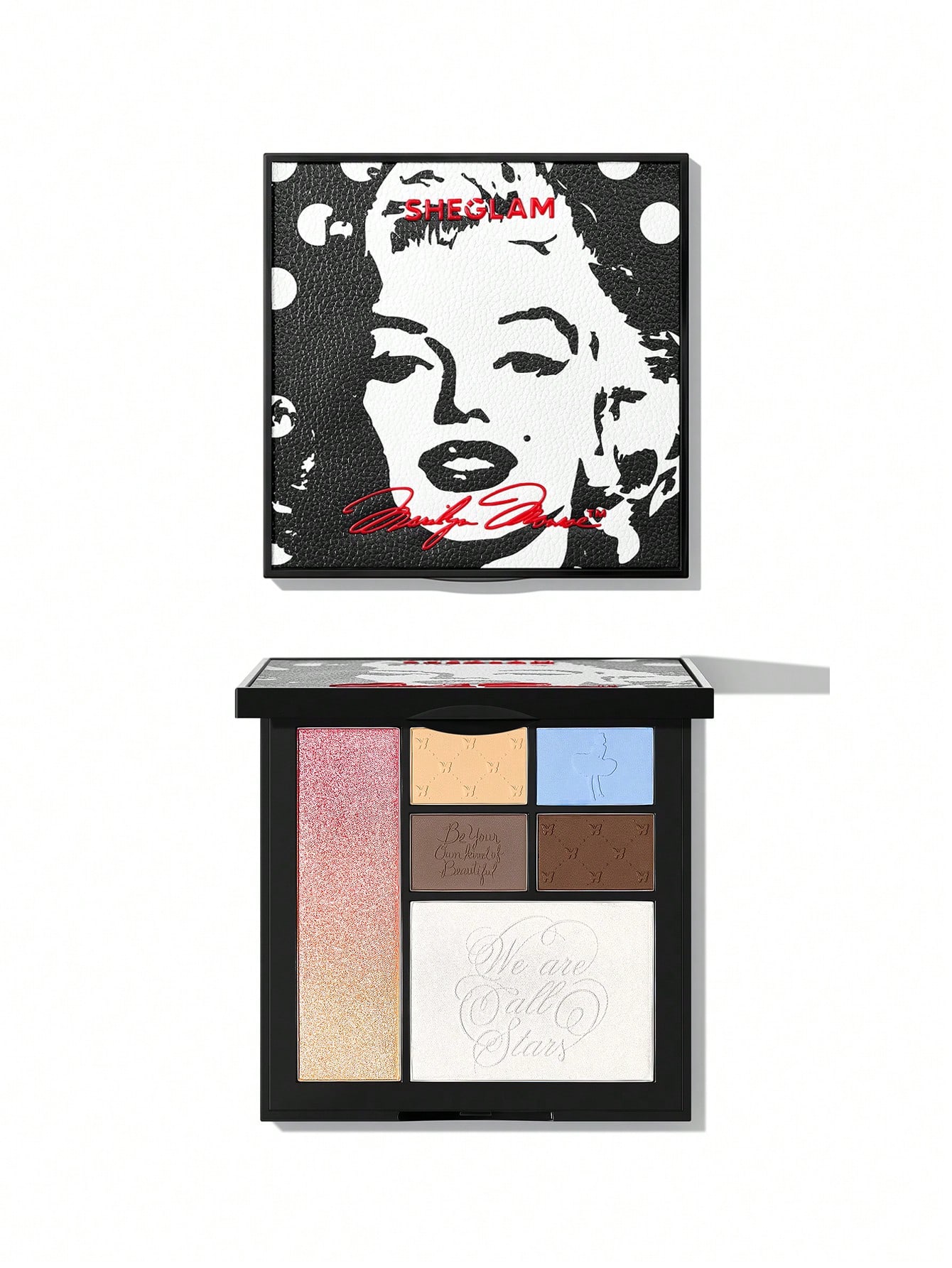 Marilyn Monroe X SHEGLAM Day Dreamer Face & Eye Palette Valentine Day Decor Love Gift Winter Y2K Makeup Party Beach Travel Holiday Camping Outdoors Present Rose Fashion Girl New Year Cosmetic Cosplay Best Trip Festivals Color Fancy Campus School Charm Vibe