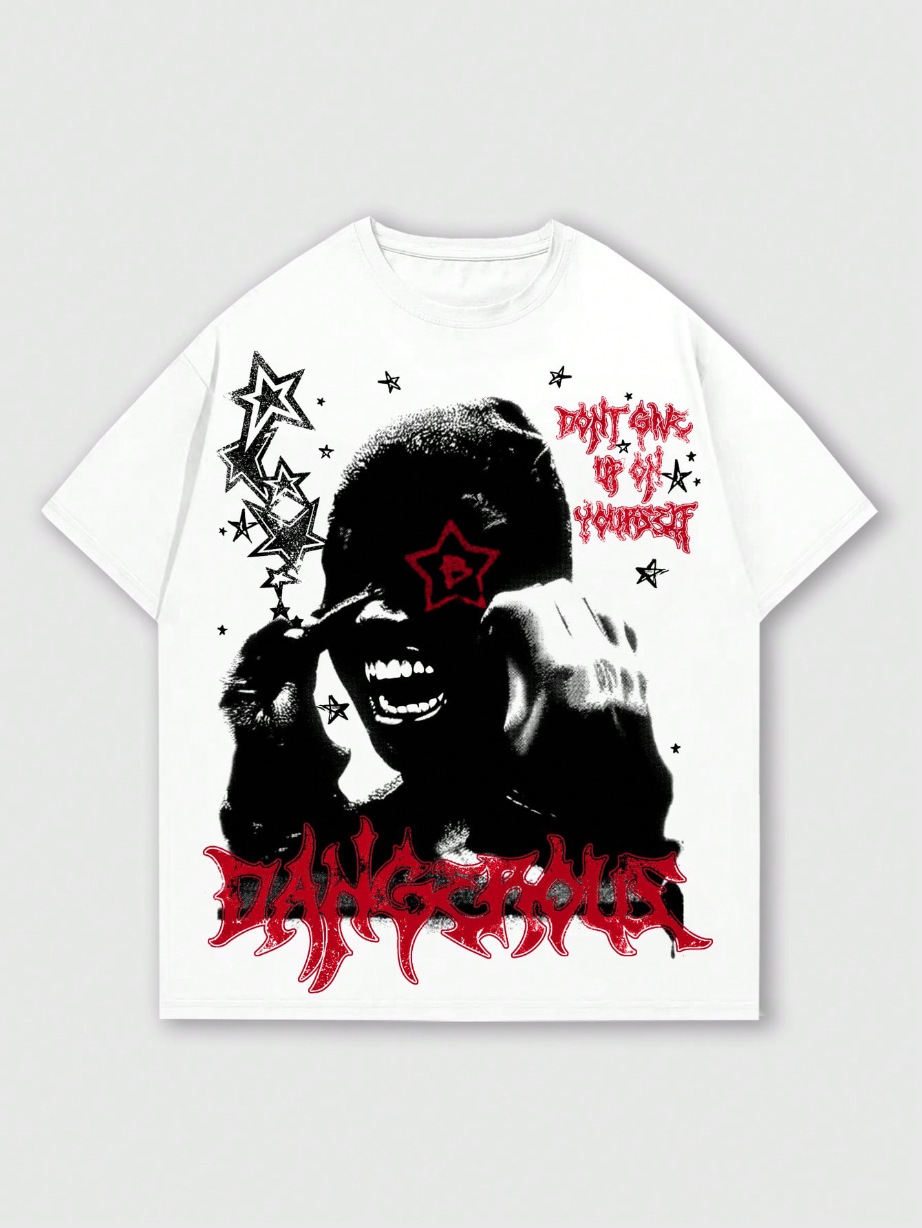 Street Life Men's Printed Short Sleeve T-Shirt, Suitable For Daily Wear In Spring And Summer, School