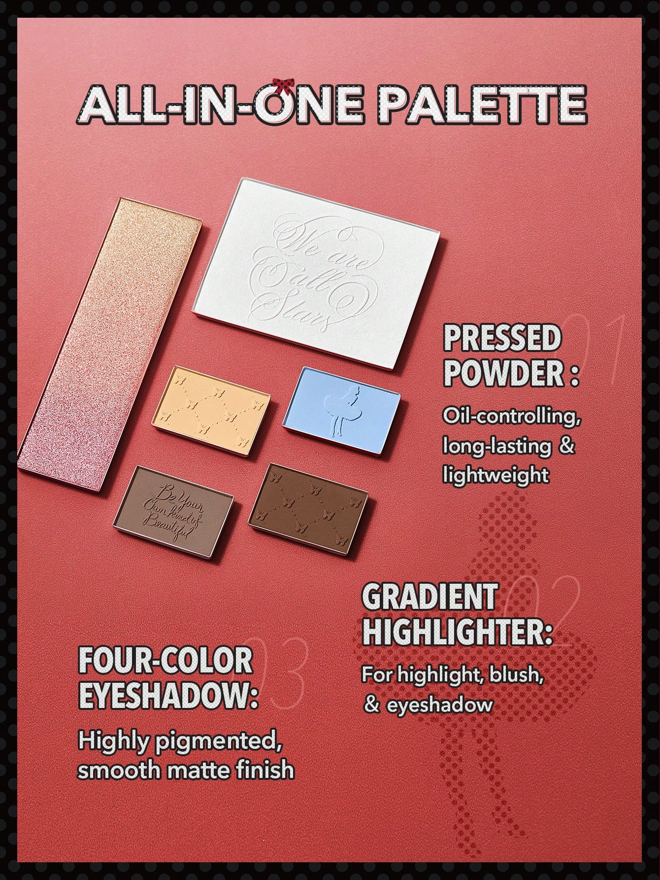 Marilyn Monroe X SHEGLAM Day Dreamer Face & Eye Palette Valentine Day Decor Love Gift Winter Y2K Makeup Party Beach Travel Holiday Camping Outdoors Present Rose Fashion Girl New Year Cosmetic Cosplay Best Trip Festivals Color Fancy Campus School Charm Vibe