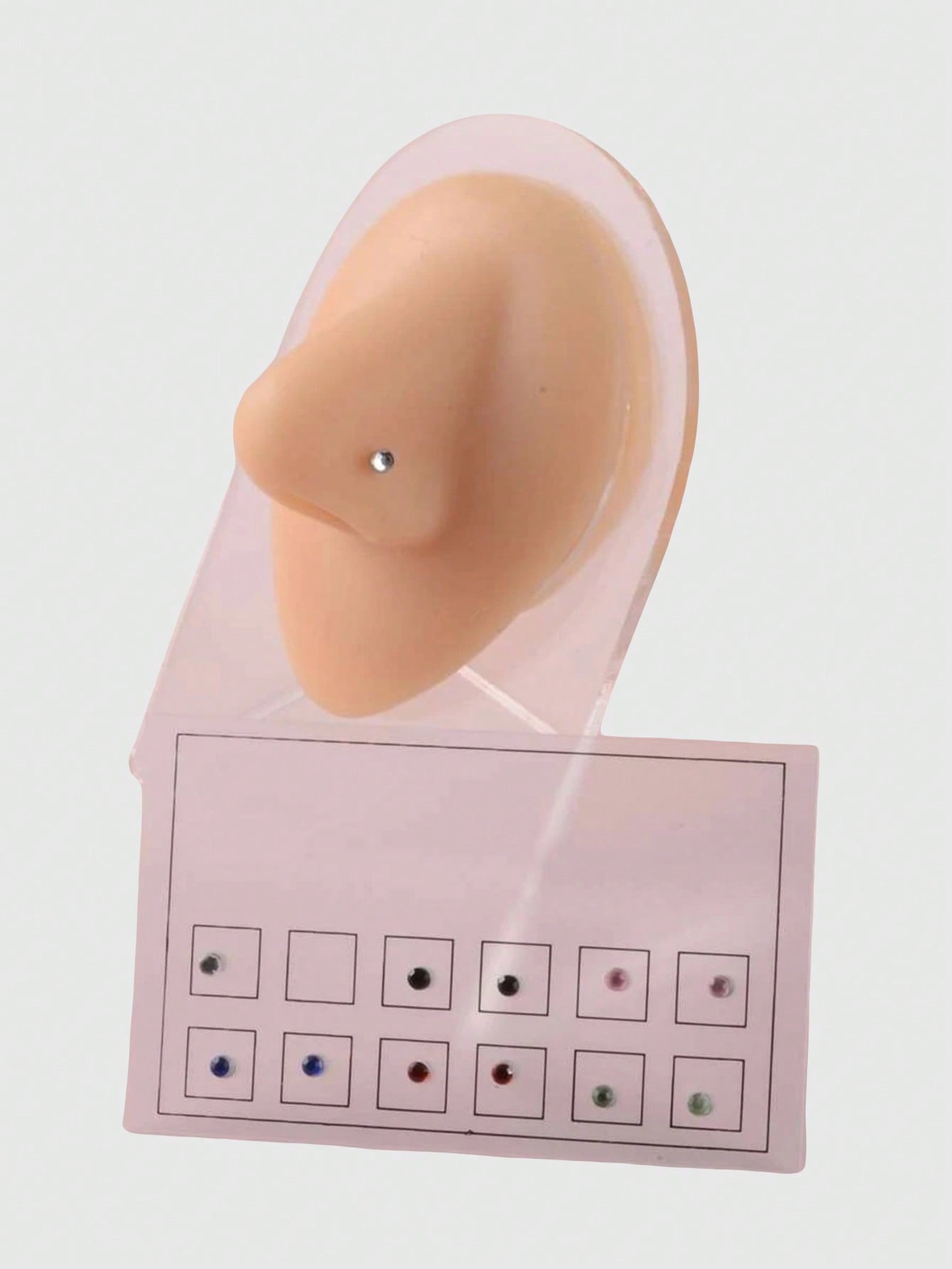 12pcs Colored Ball Shaped Nose Rings