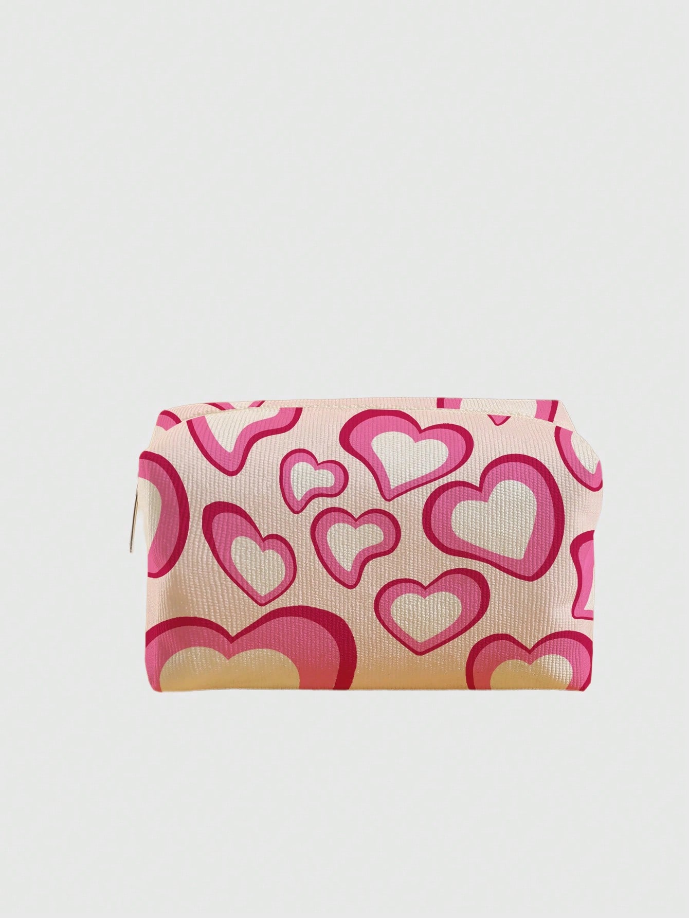 Kawaii Creative Heart Shaped Octagonal Velvet Makeup Bag